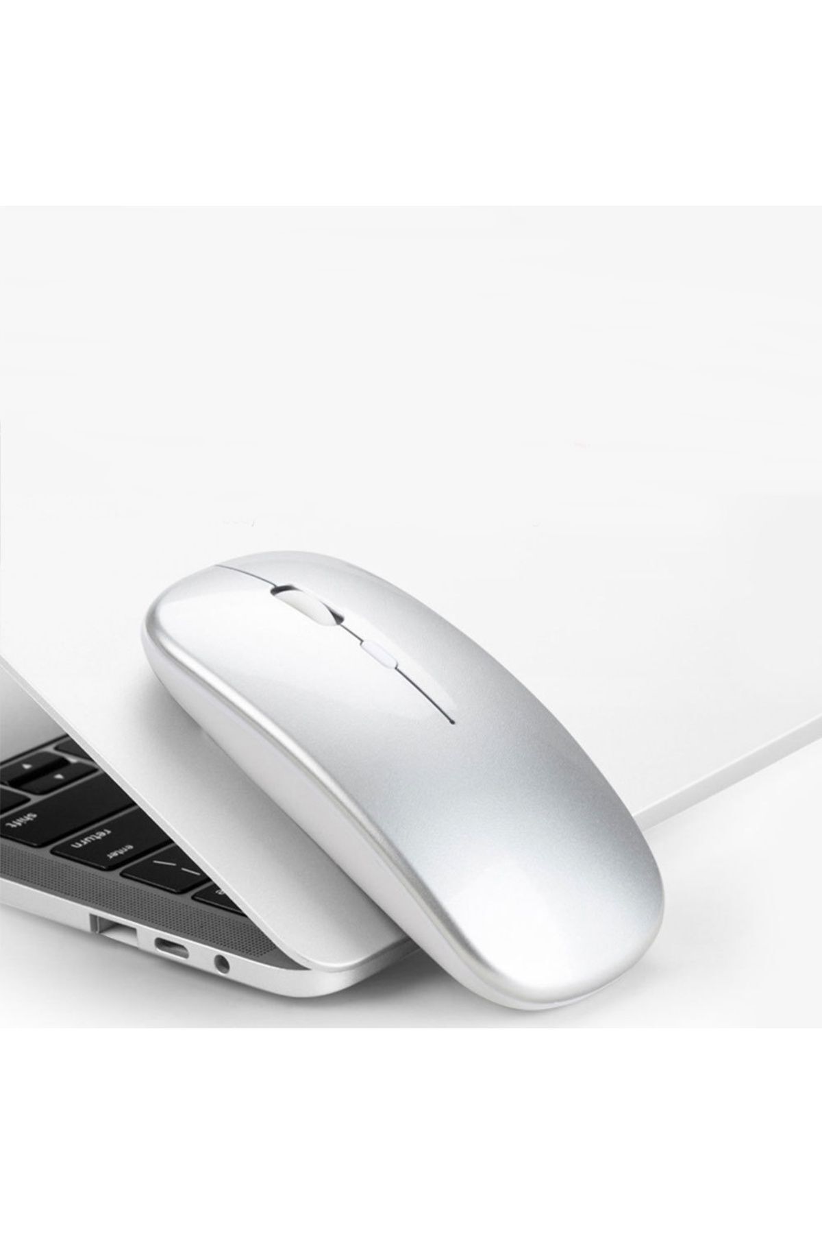Reidan Pilli Beyaz Mouse fare kablosuz laptop bilgisayar mouse faresi Rgb led usb alıcılı