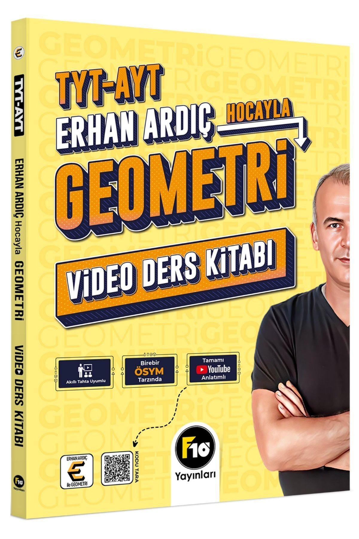 F10 Yayınları Tyt Ayt Erhan Ardıç Hocayla Geometri Video Ders Kitabı