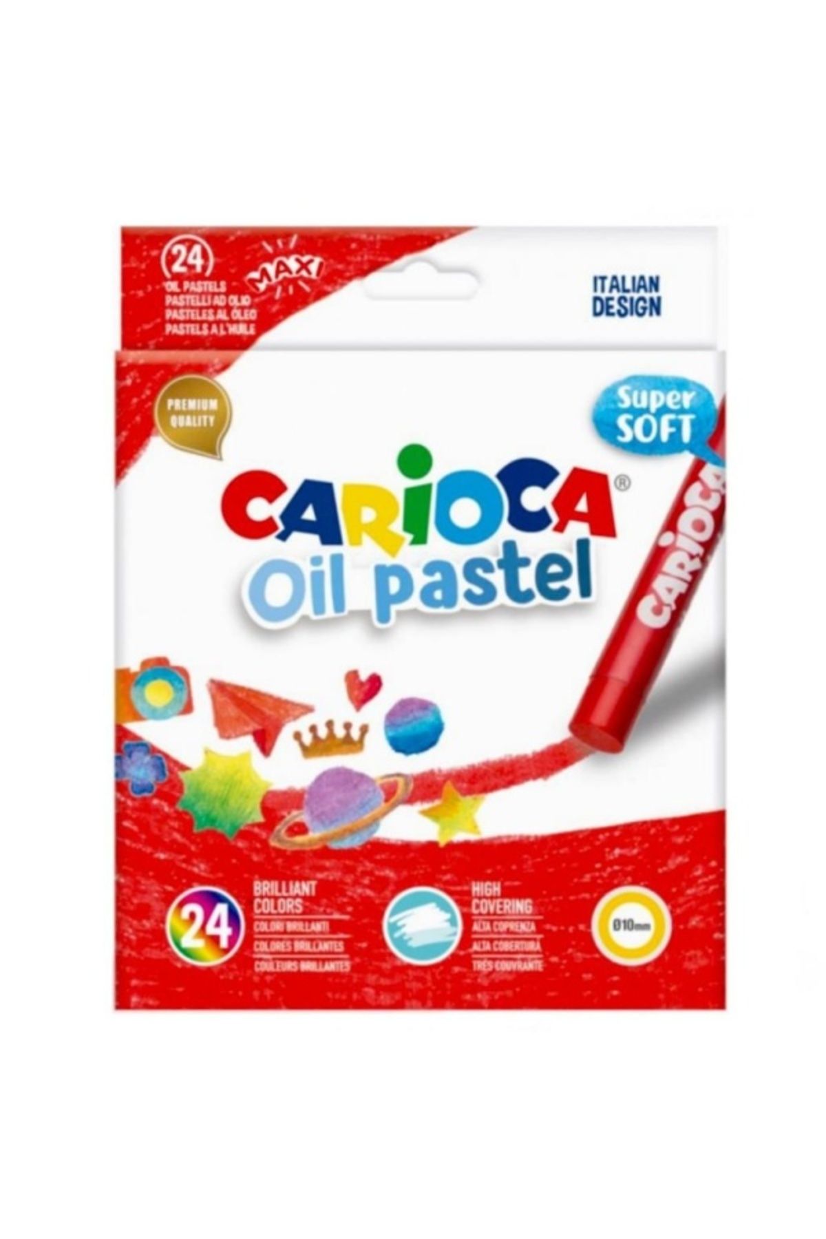 kapsulavm Nessiworld Carioca Yağlı 24'lü Pastel Boya Kalemi 43278