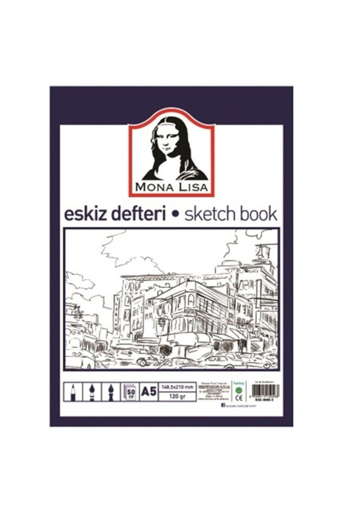Südor Eskiz Defteri (SKETCH BOOK) A5 120 G 50 Yp / Bn05-5