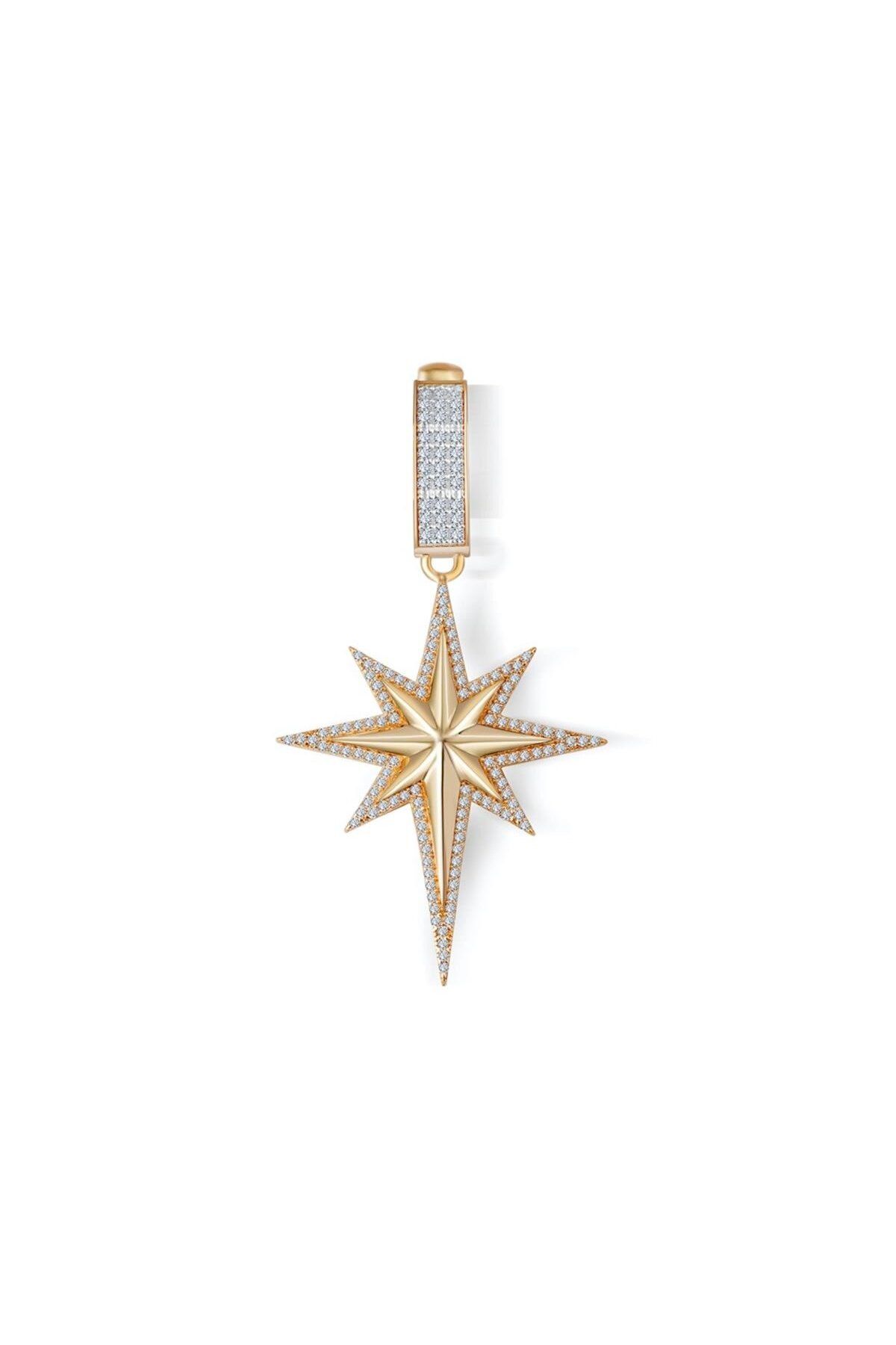 Ema Jewellery Altın Kuzey Yıldızı Taşlı Charm