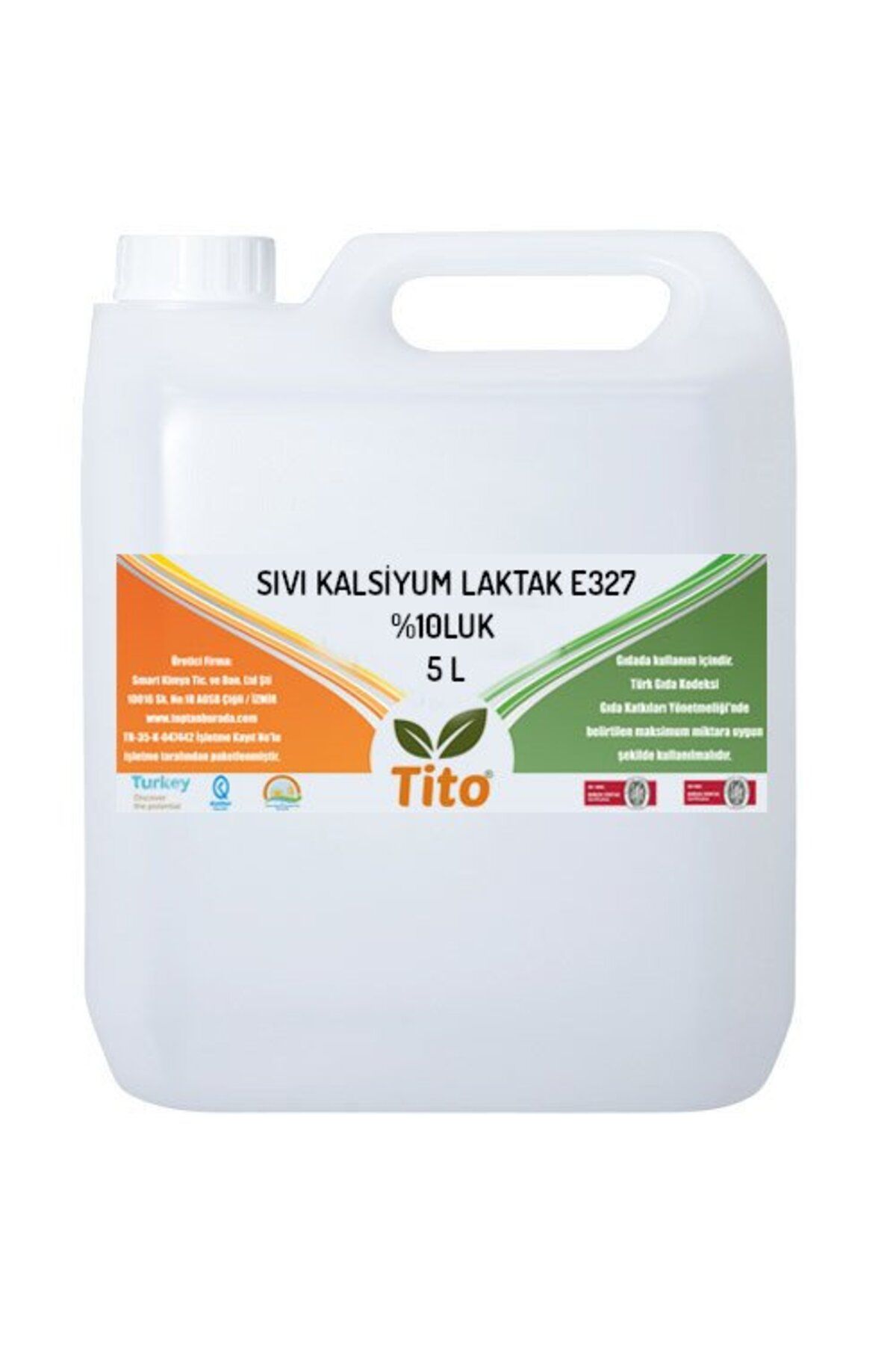 tito Sıvı Kalsiyum Laktat E327 %10luk 5 Litre