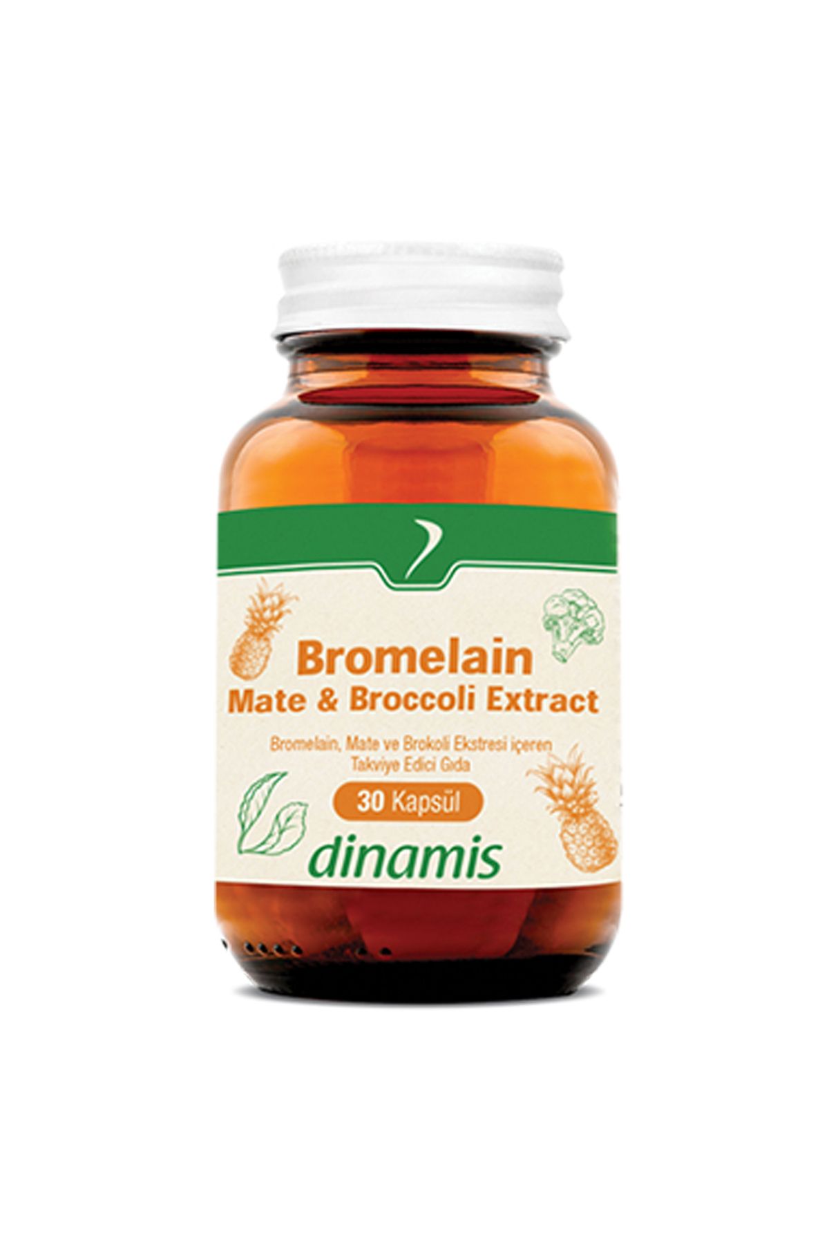 DİNAMİS Dinamis Bromelain Mate Broccoli Extract 30 Kapsül
