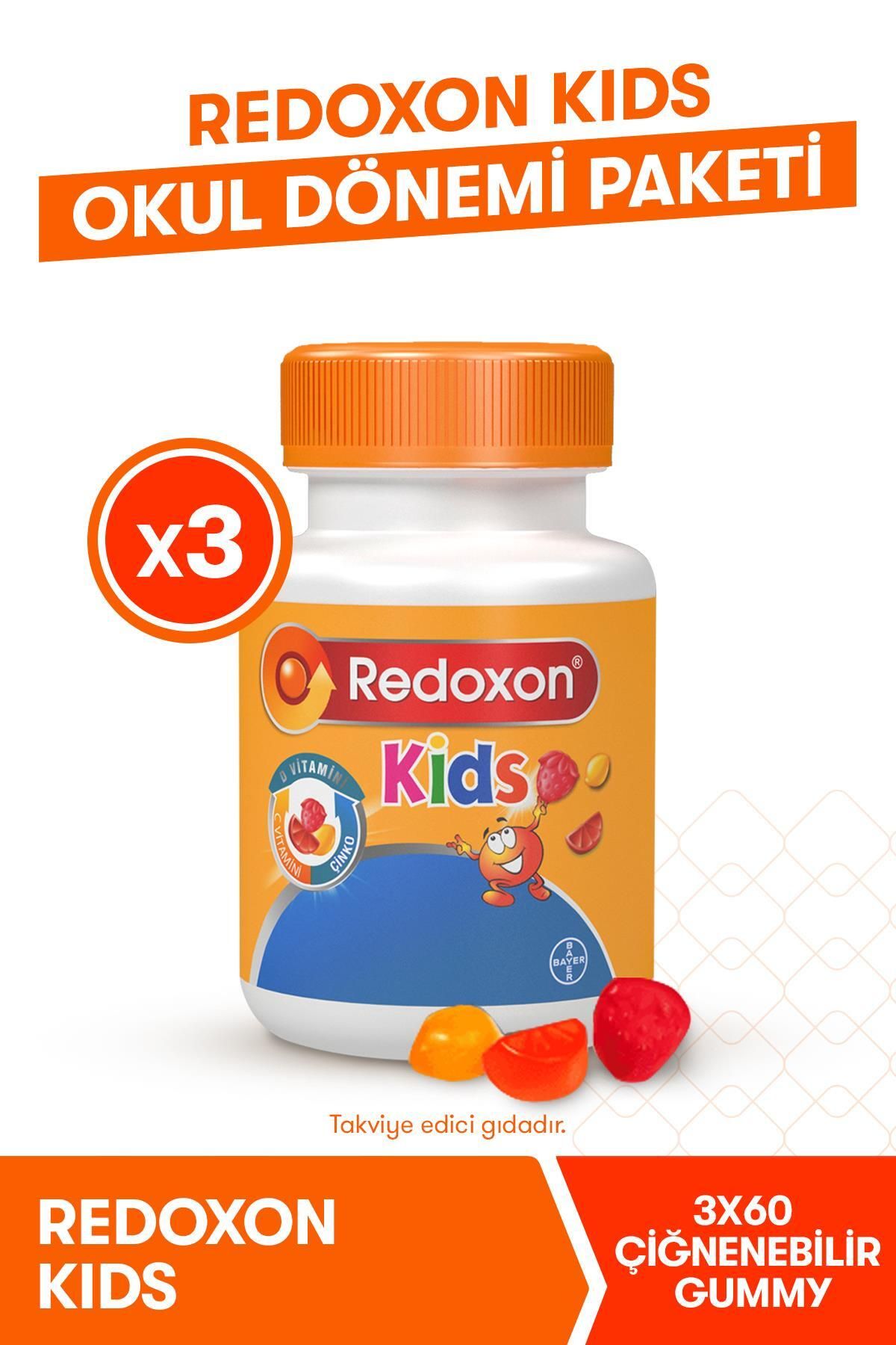 Redoxon Kids 3lü Okul Dönemi Paketi I Çocuklar Için C Vitamini, D Vitamini Ve Çinko Içeren Takviye