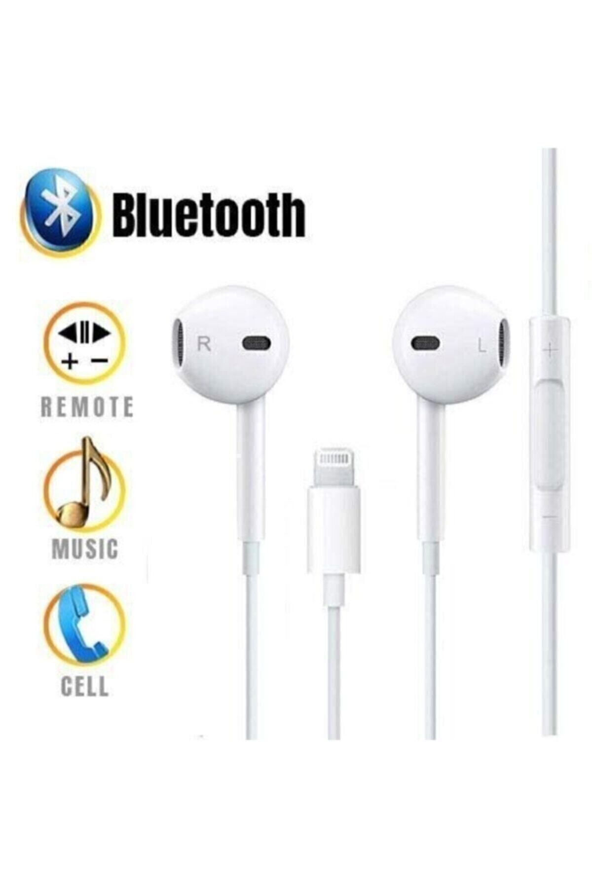 TEKNOMARİNE Ios 7 8 Plus X Xr Xs Max 11 Lightning Earphone Bluetooth Kulaklık