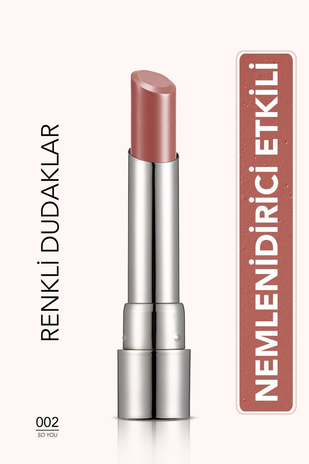Flormar Nemlendirici Parlak Ruj (Ten) - Sheer Up Lipstick New - 002 So You - 8682536012003