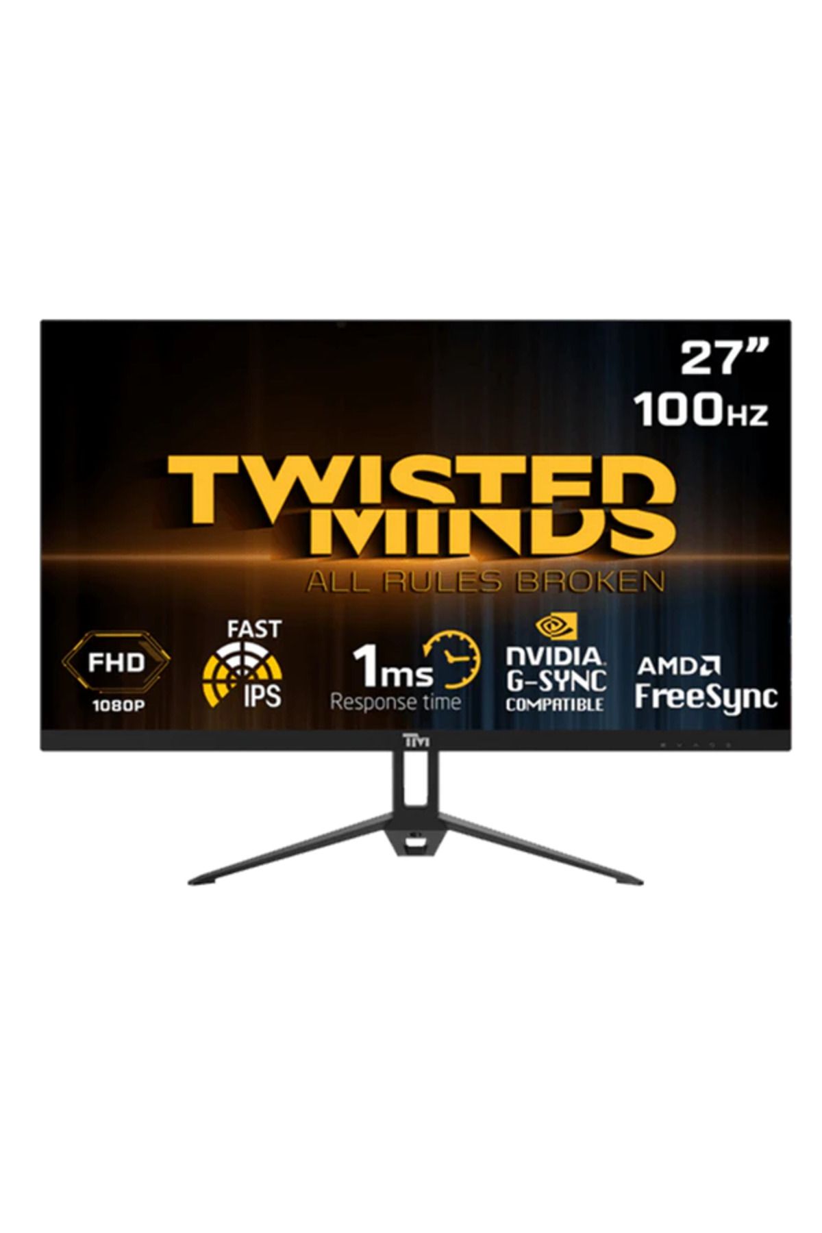 Twisted Minds 27 TM27FHD100IPS FHD 100HZ 1MS HDMI VGA IPS FREESYNC/GSYNC ÇERÇEVESİZ GAMING MONİTÖR