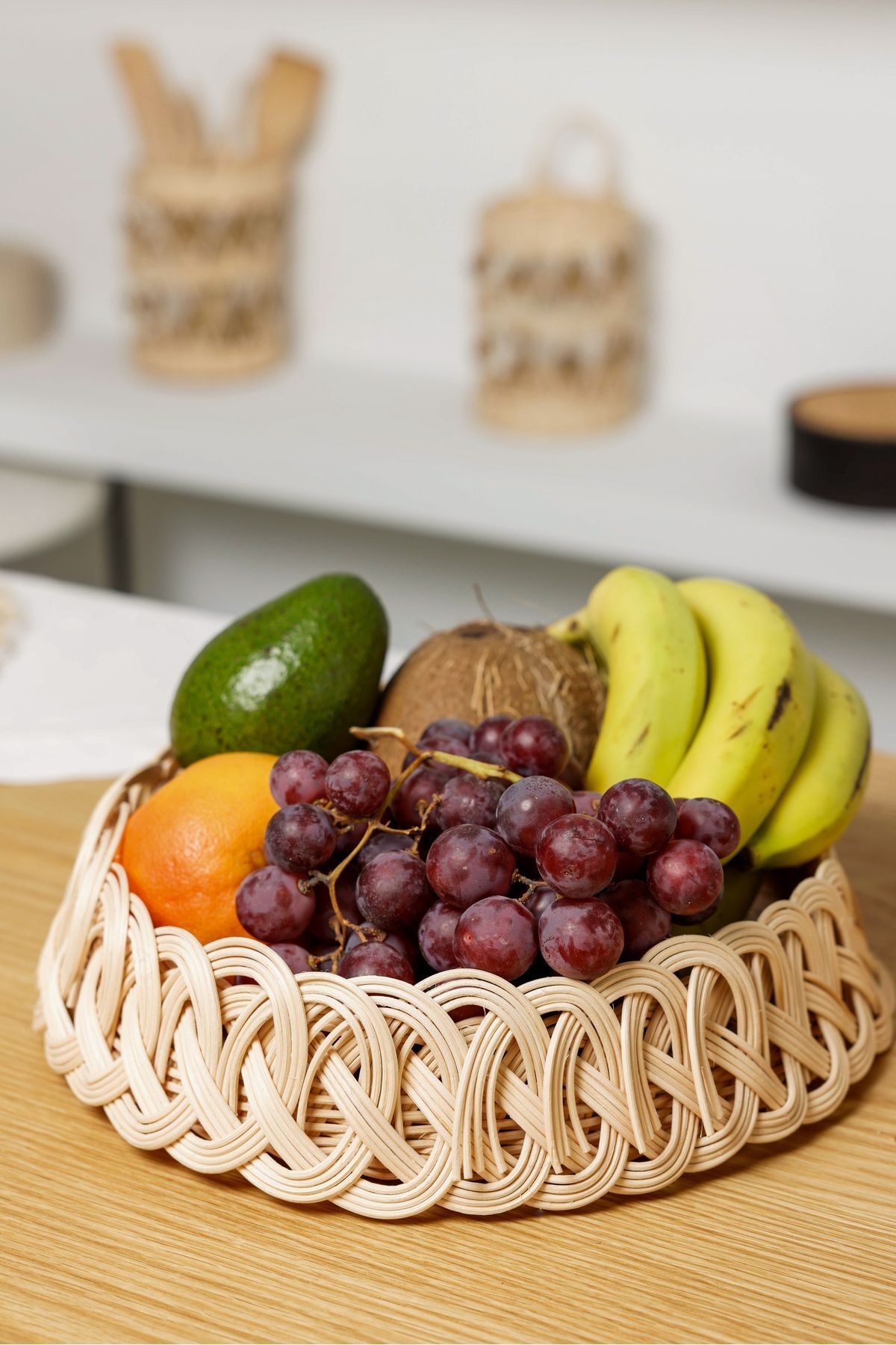Maison Avf Rattan Çok Amaçlı Oval Meyve Sepeti