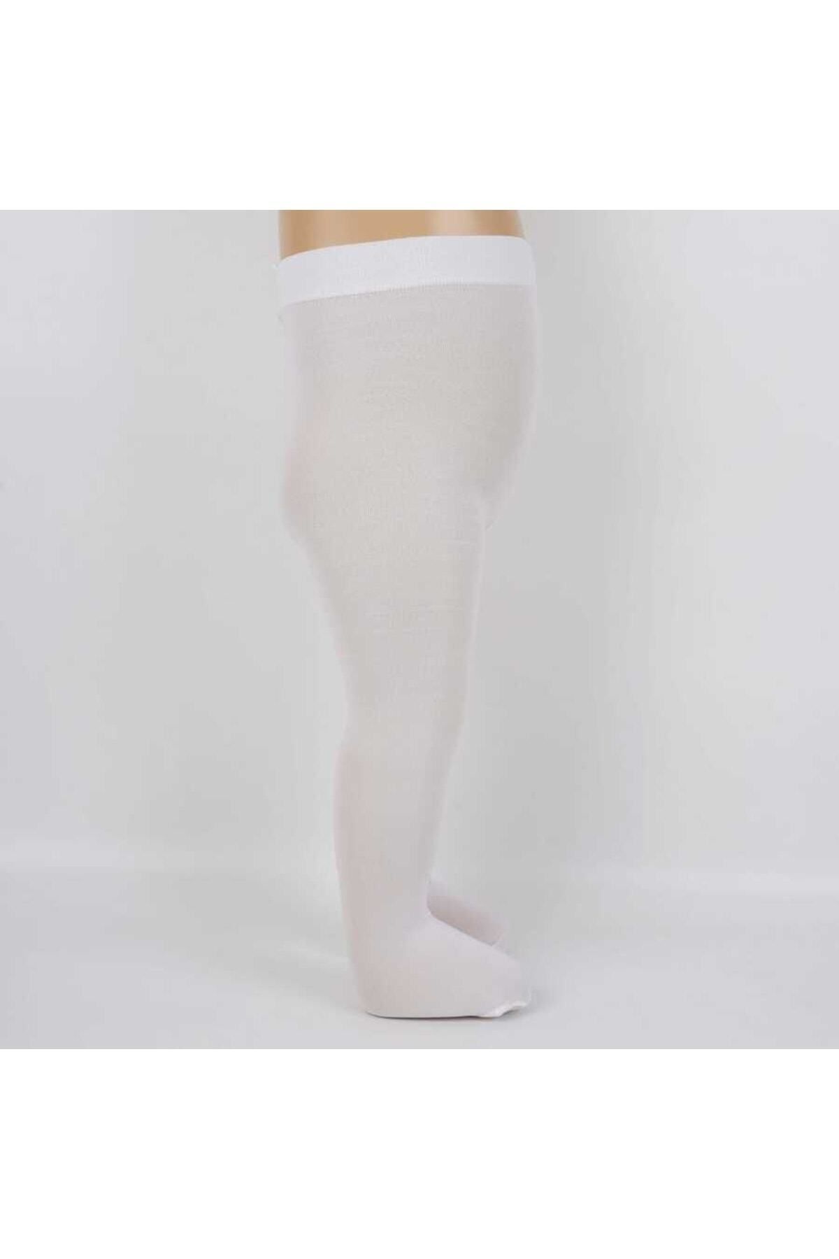 DORE Bebek Beyaz Mikro 50 Düz Mus Külotlu Çorap