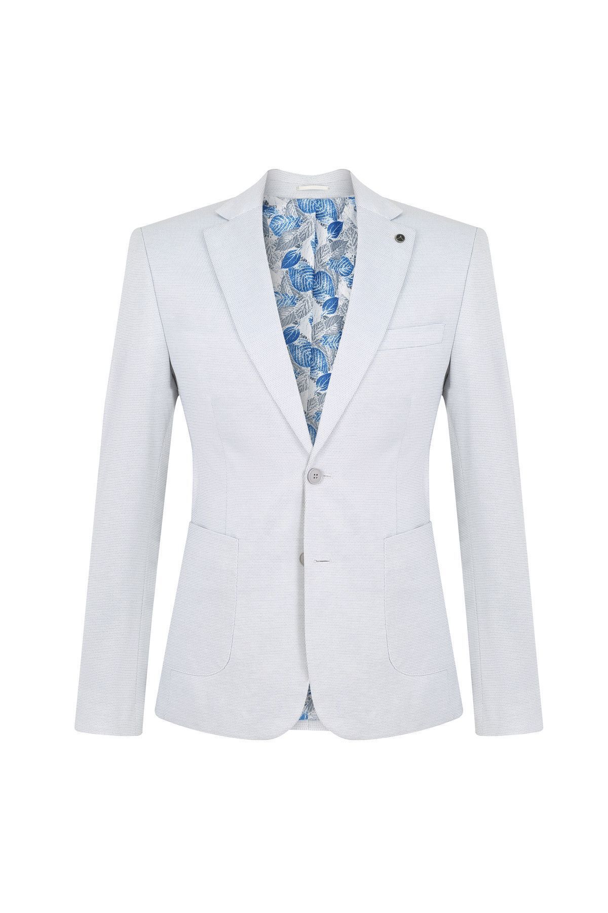 ACTUAL Blazer Slim Fit Blazer Tek Ceket 7136-1 Açık Mavi