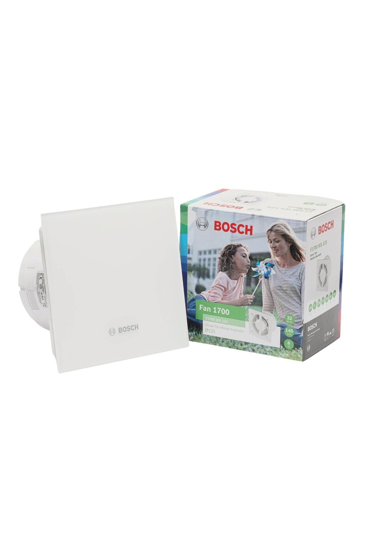 Bosch F1700 Dp125 Mat Beyaz Sessiz Banyo Aspiratörü-fanı 145m3h