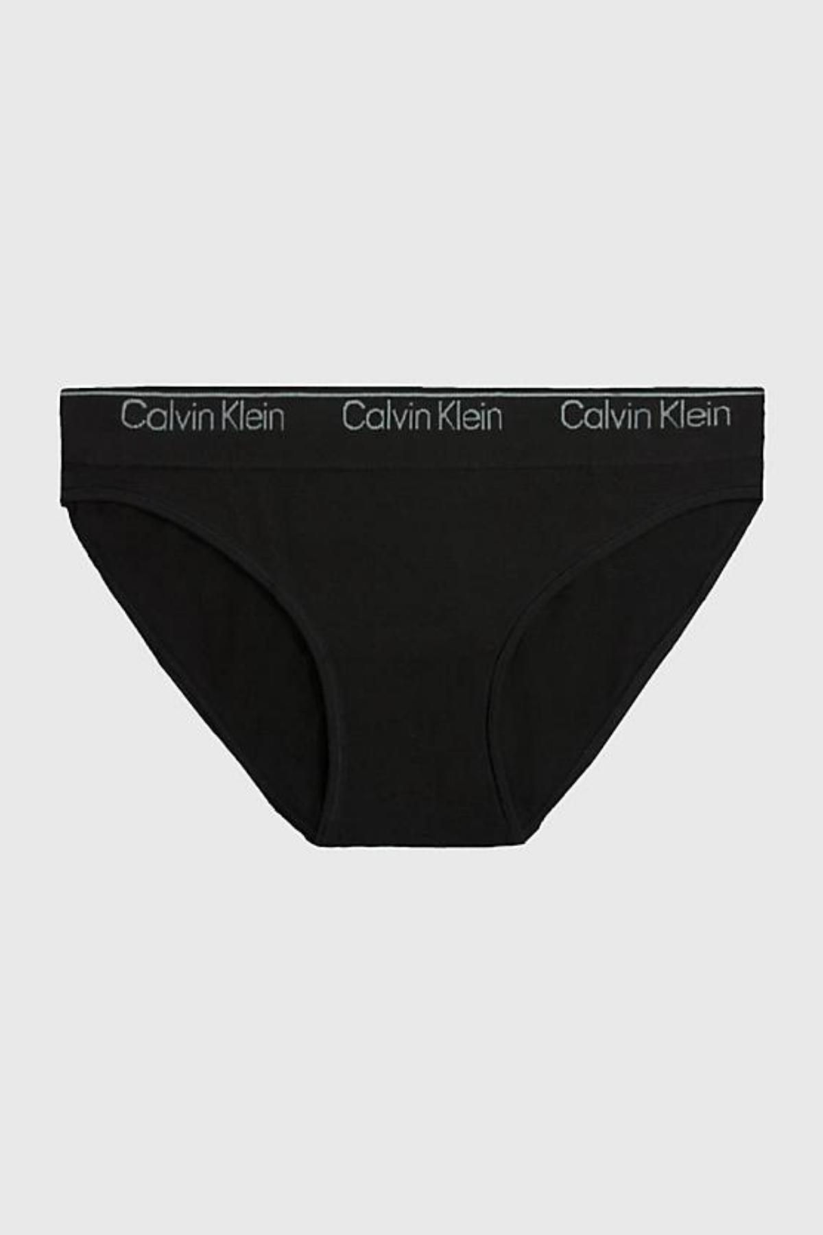 Calvin Klein Kadın Imzalı Elastik Bantlı Siyah Külot 000qf7096e-ub1