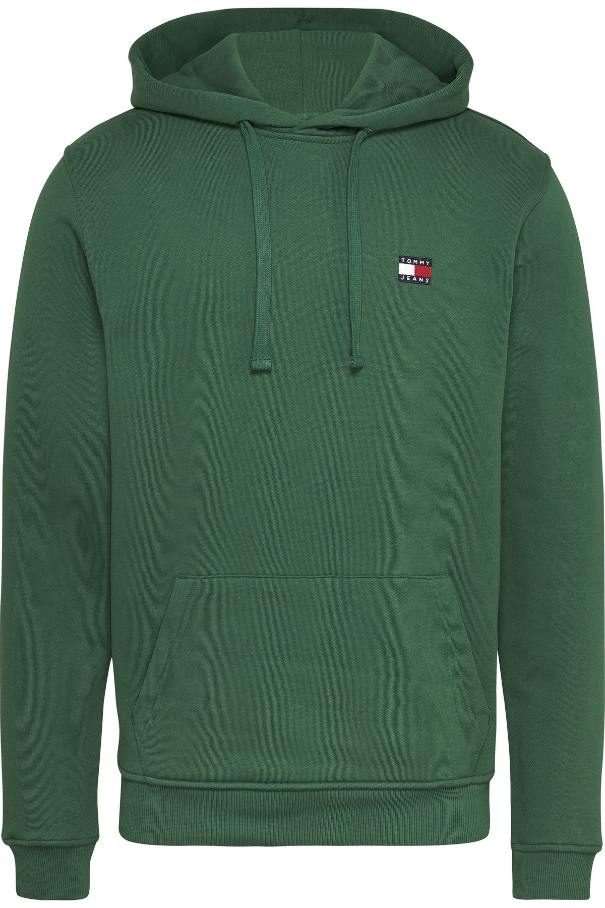 Tommy Hilfiger Erkek Marka Logolu Kapüşonlu Şık Görünüşlü Yeşil Sweatshirt Dm0dm17988-l4l