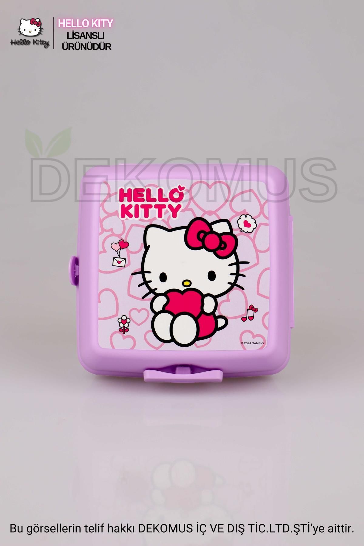 Hello Kitty YENİ SEZON LİSANSLI HELLO KITTY 2 KATLI BESLENME KUTUSU / LUNCH BOX