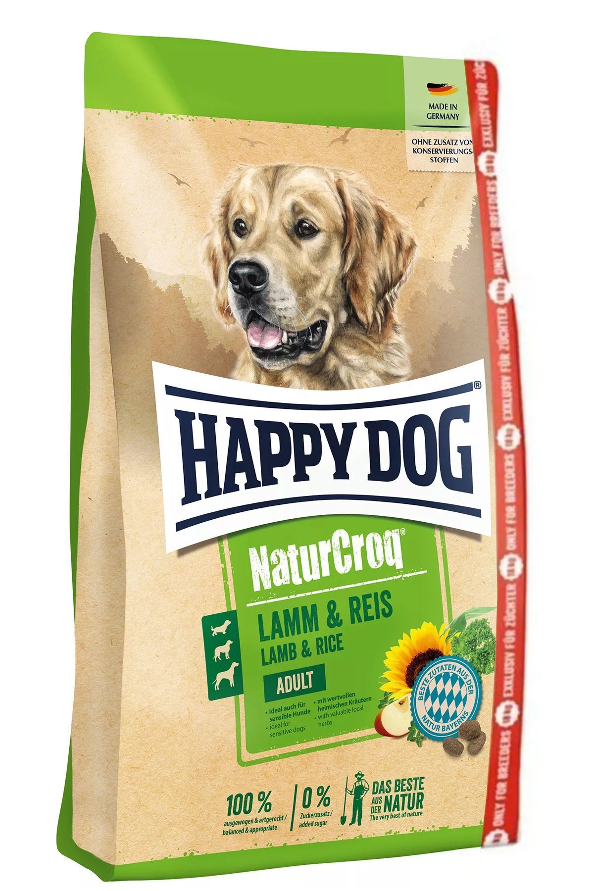 Happy Dog Naturcroq Kuzu Etli Köpek Maması 15kg 3kg (18 KG)