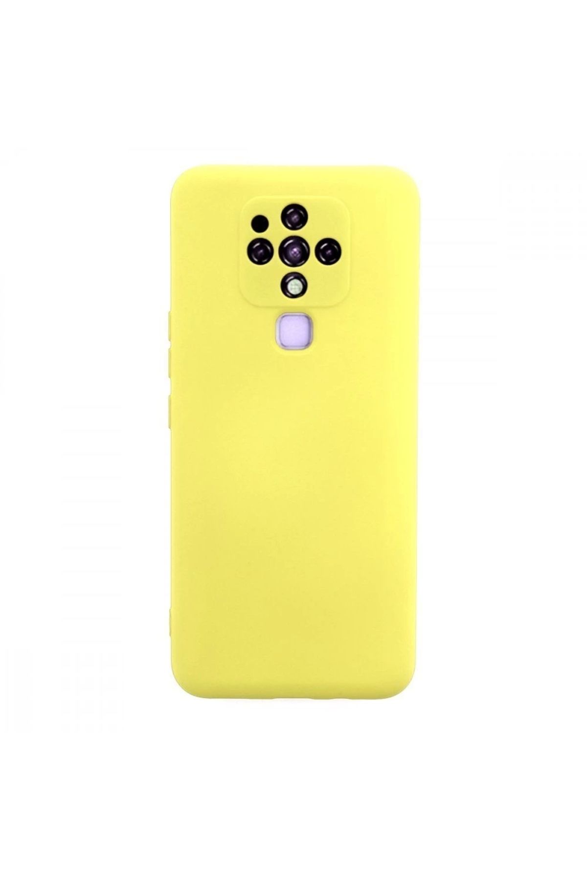Lisinya Tecno Camon 16 Kılıf Nano İçi Kadife  Silikon - Ürün Rengi : Sarı - Lisinya