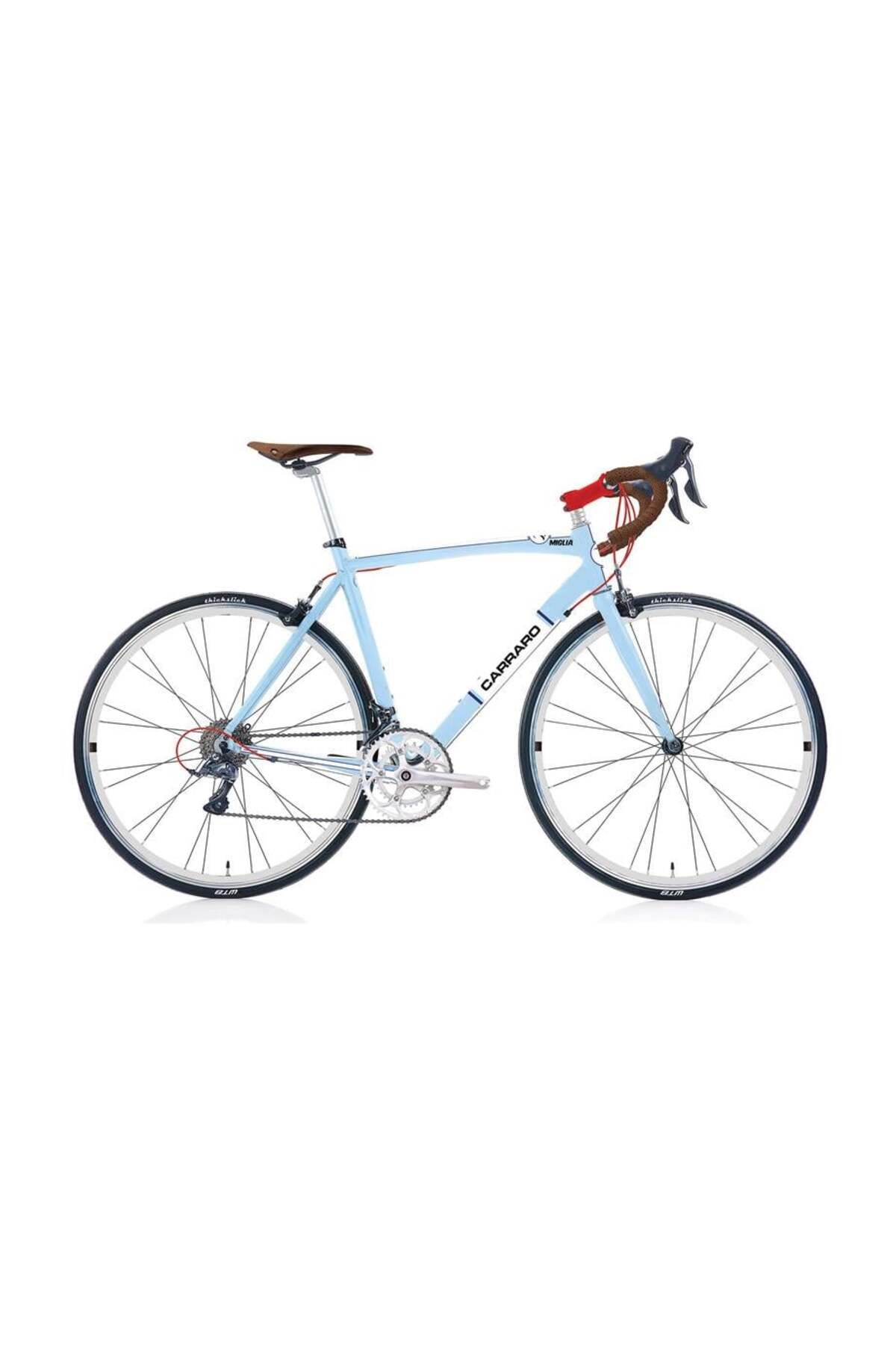 Carraro Mıglıa Erkek Yarış Bisikleti 540h V 28 Jant 16 Vites Açık Mavi Beyaz Kırmızı Koyu Mavi