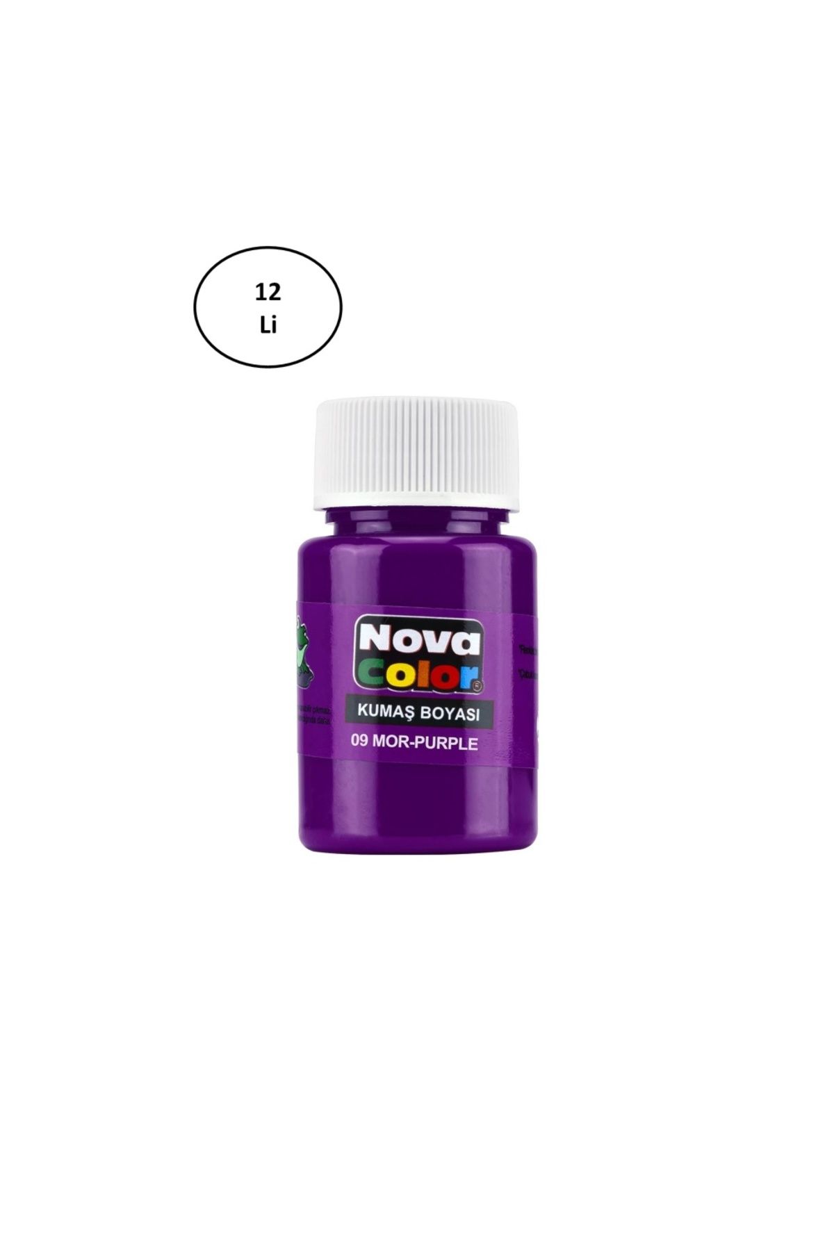 Genel Markalar Nova Color Kumaş Boyası Şişe 30 Ml Mor 12 Li