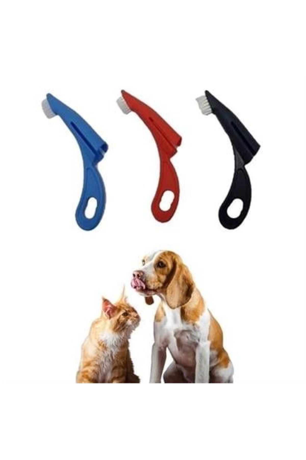Genel Markalar Buffer® Kedi Ve Köpek Parmak Geçmeli Diş Bakım Fırçası Evcil Hayvan Diş Tartar Plak Temizleme