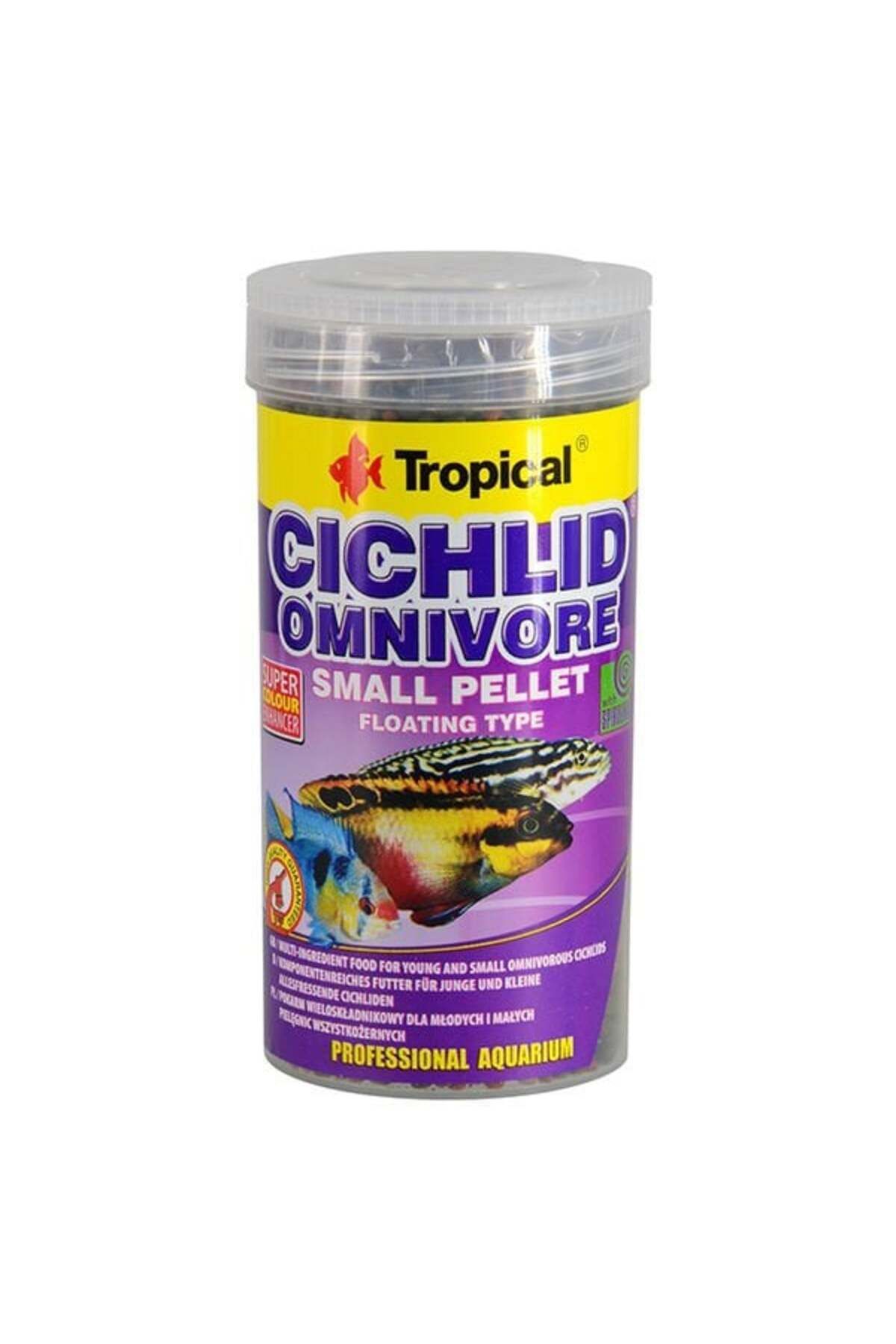 Tropical Cichlid Omnivore Pellet Karışık Beslenen Cichlid Balıkları Için Pellet Balık Yemi Small 250