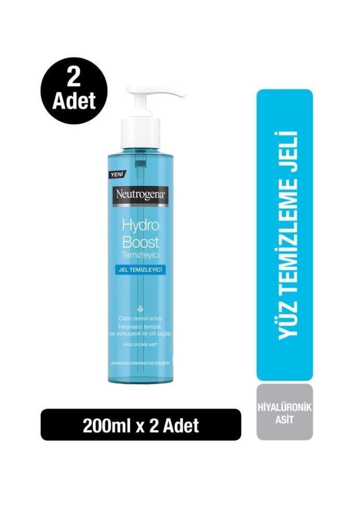 Neutrogena Hydro Boost Water Gel Jel Temizleyici 200 ml X 2 Adet