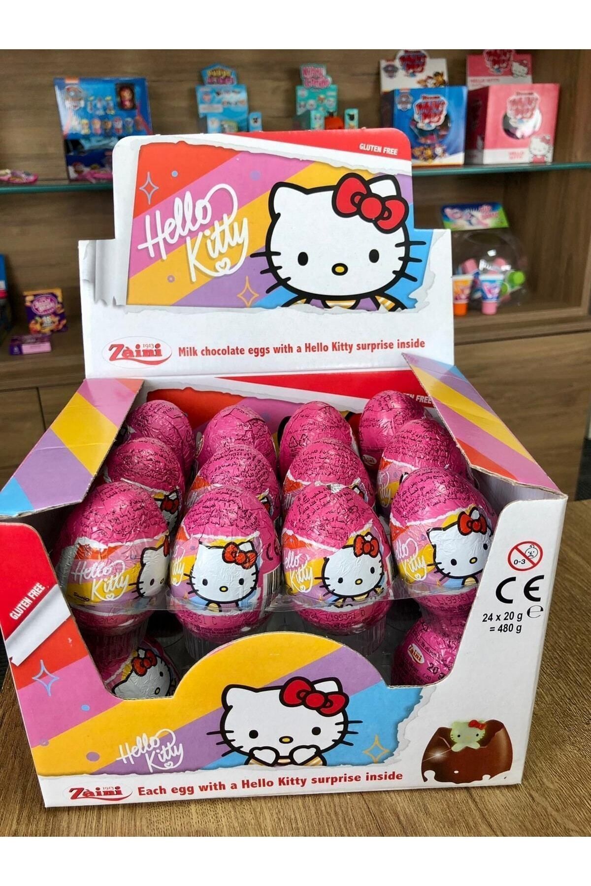 Zaini Hello Kitty Glutensiz Çikolatalı Sürpriz Yumurta 6'lı
