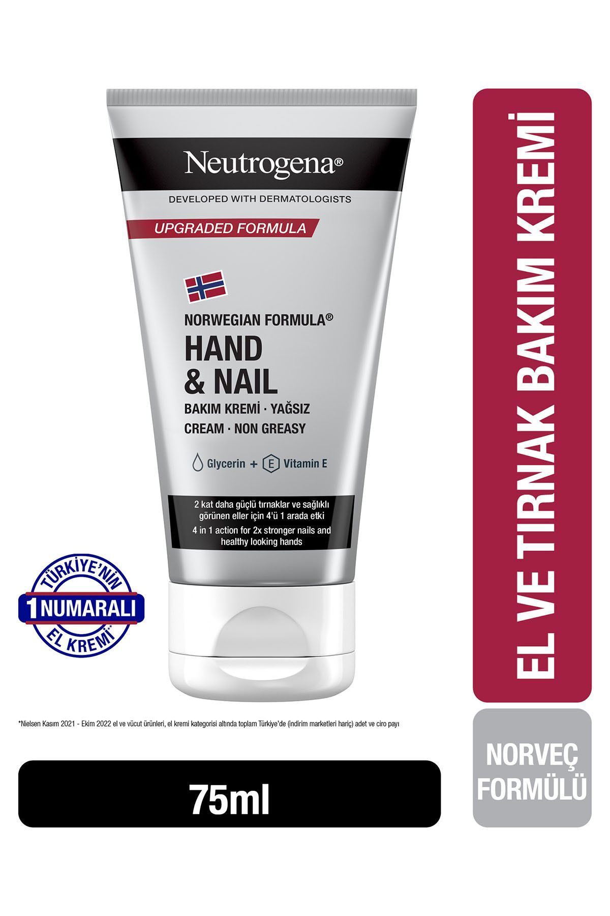 Neutrogena Norveç Formülü El & Tırnak Bakım Kremi, 75 ml