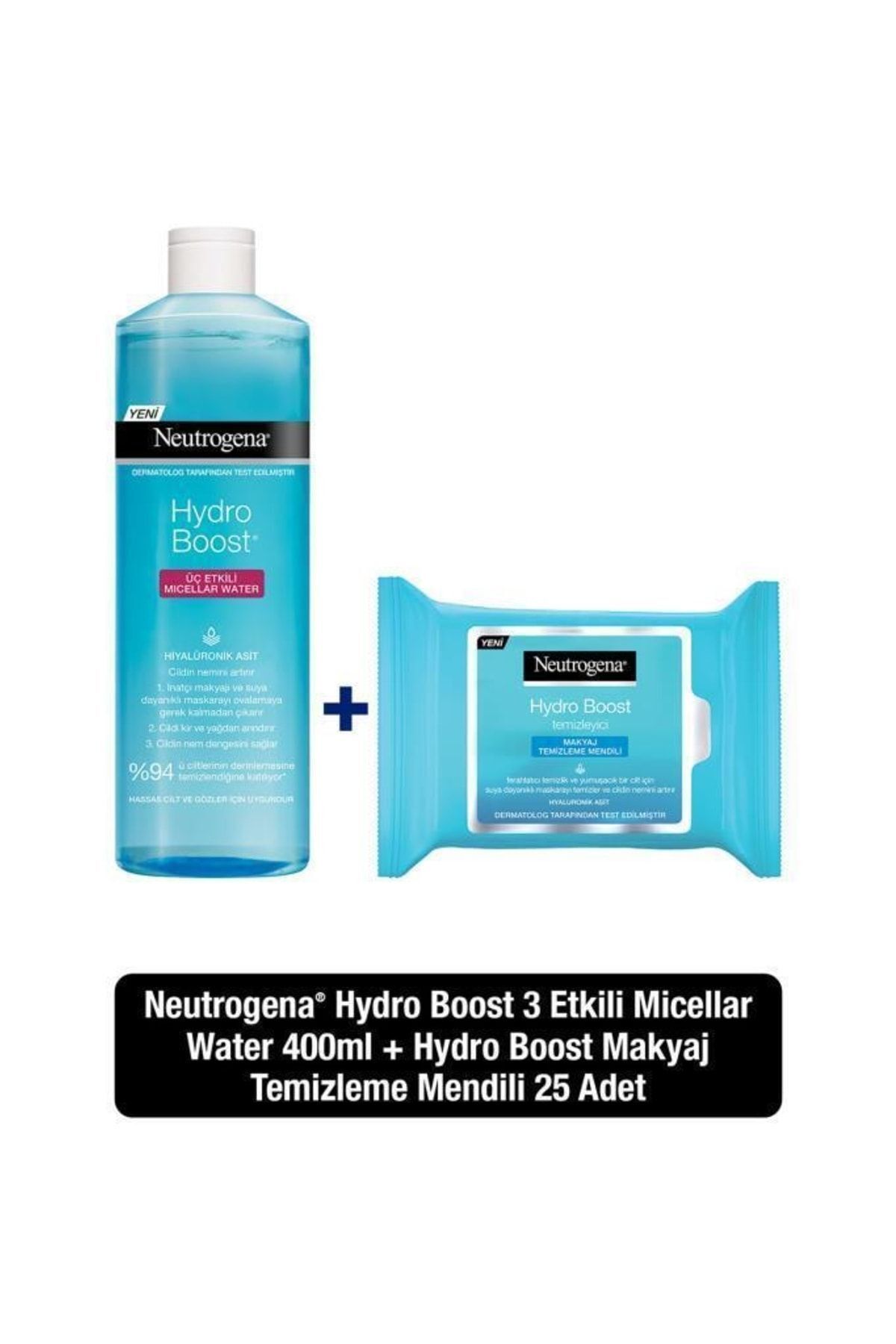 Neutrogena Hydro Boost Micellar Water 400 ml Hydro Boost Temizleme Mendili