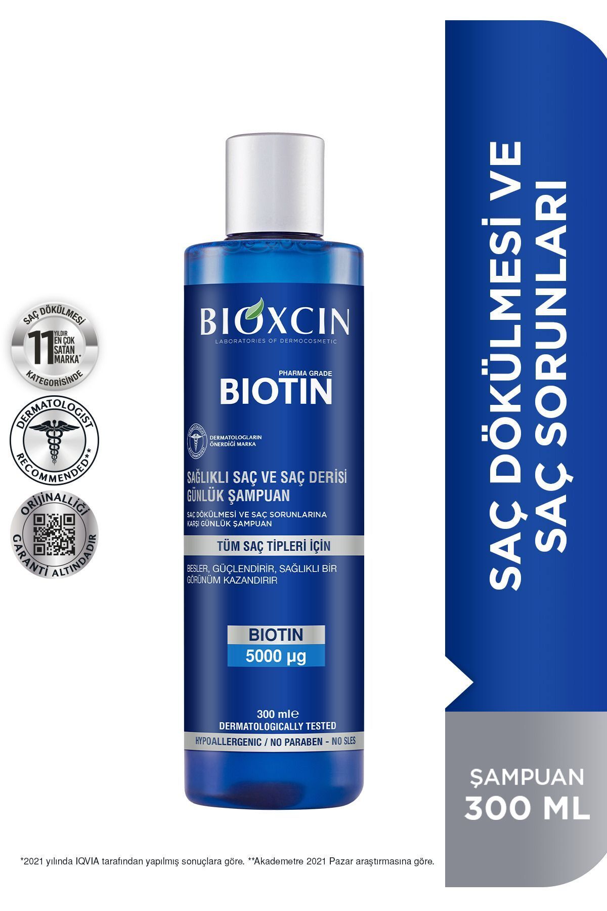 Bioxcin Biotin Şampuan 300 ml - Hassas Saç Derisi Hassas Saçlar