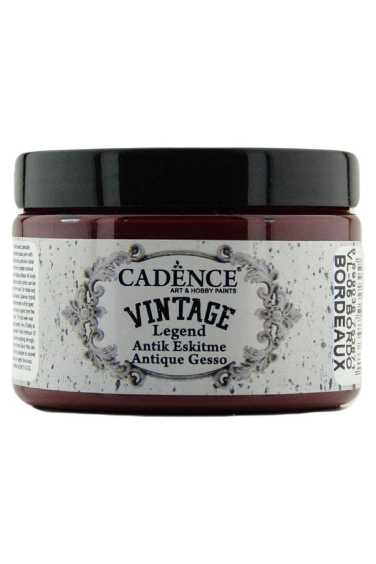 Cadence Vintage Legent Antik Eskitme Boyası 150ml 5 Bordo