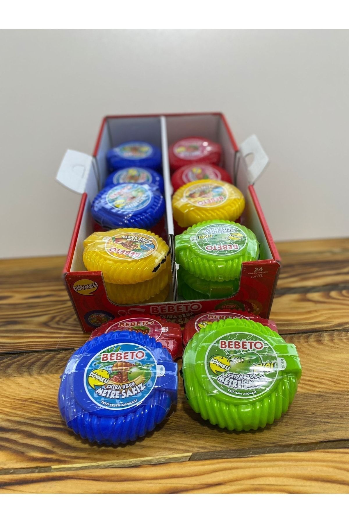 BEBETO Metre Sakız Mix 24 Adet