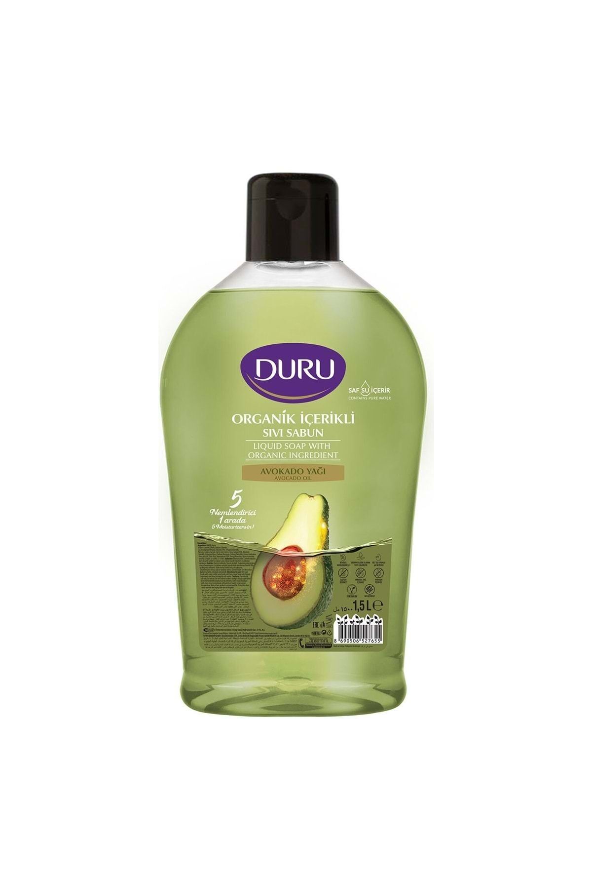 Duru Organik Içerikli Avokado Sıvı Sabun 1,5lt