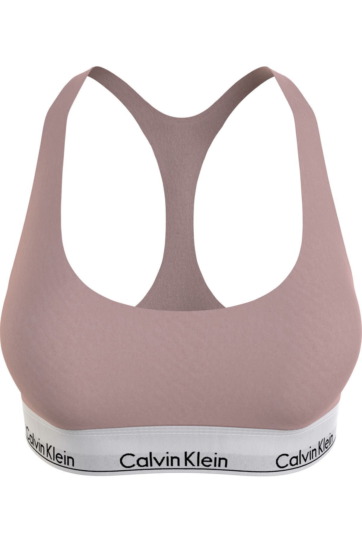 Calvin Klein Kadın Marka Logolu Elastik Bantlı Günlük Kullanıma Uygun Pudra Spor Sütyeni F3785E-TQO