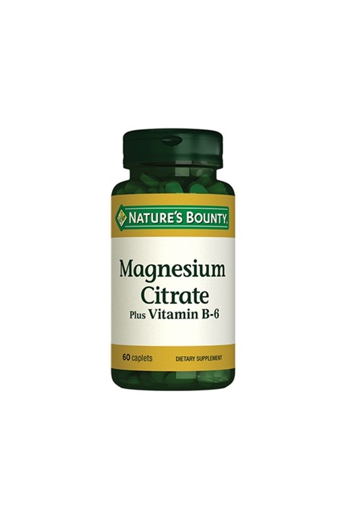 Natures Bounty Magnesium Citrate Plus B6 60 Kapsül