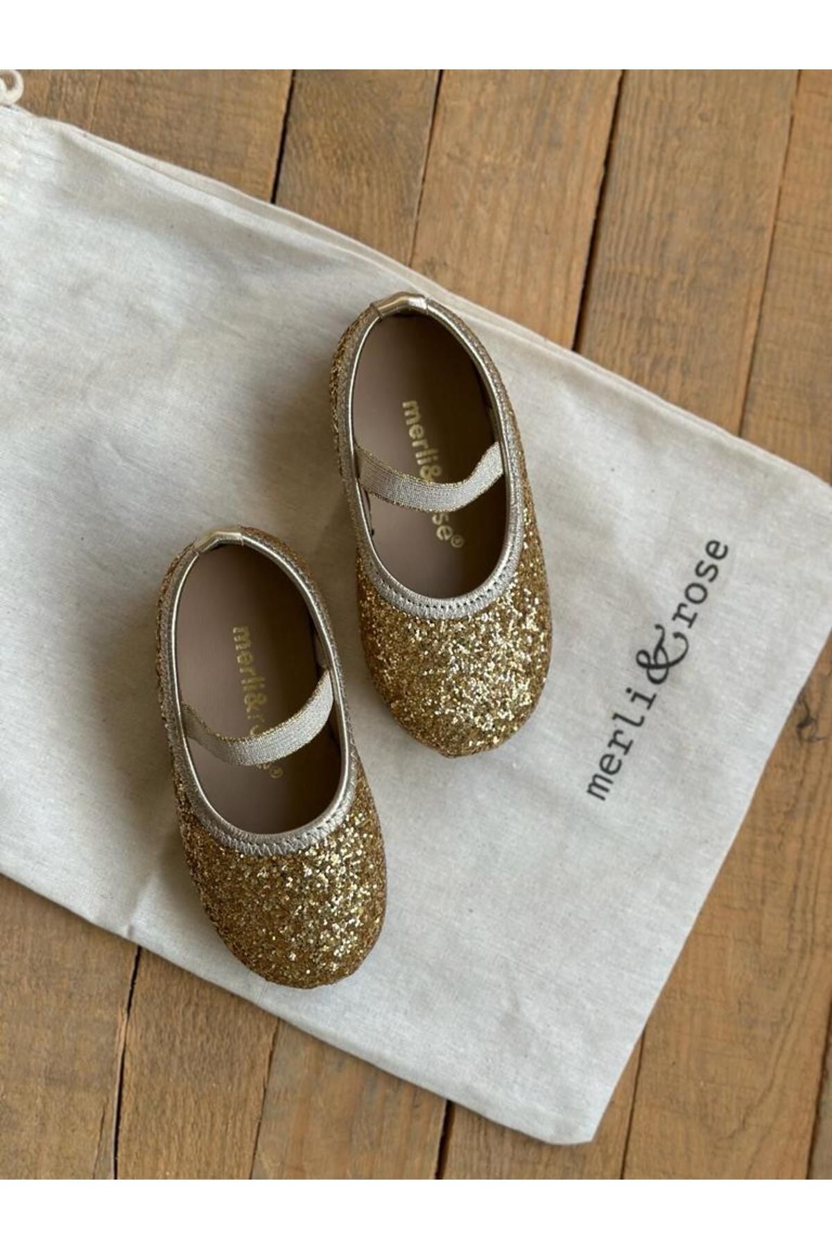 Merli&Rose Glare Babet Ayakkabı | Gold