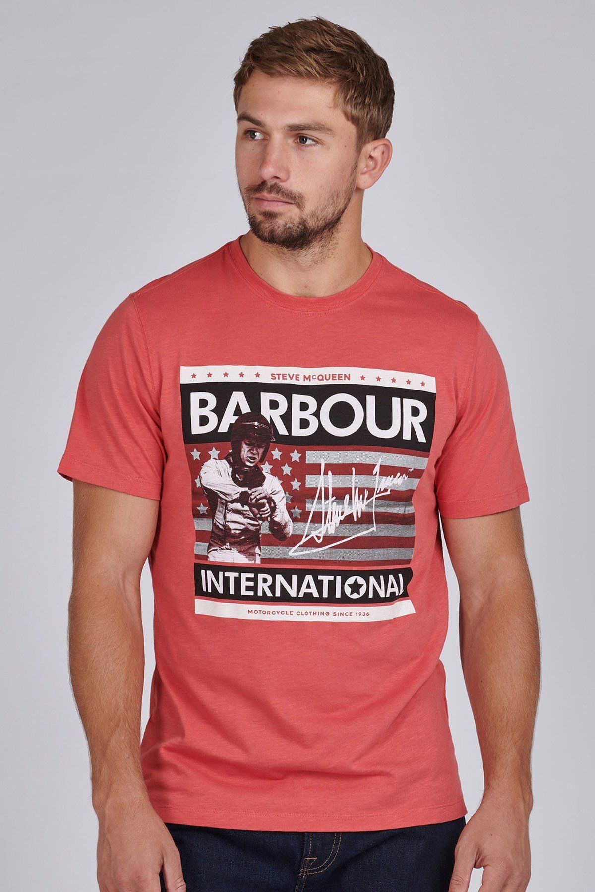 Barbour B.ınt. Steve Mcqueen® Time Steve T-shirt Re28 Sunbleached Red