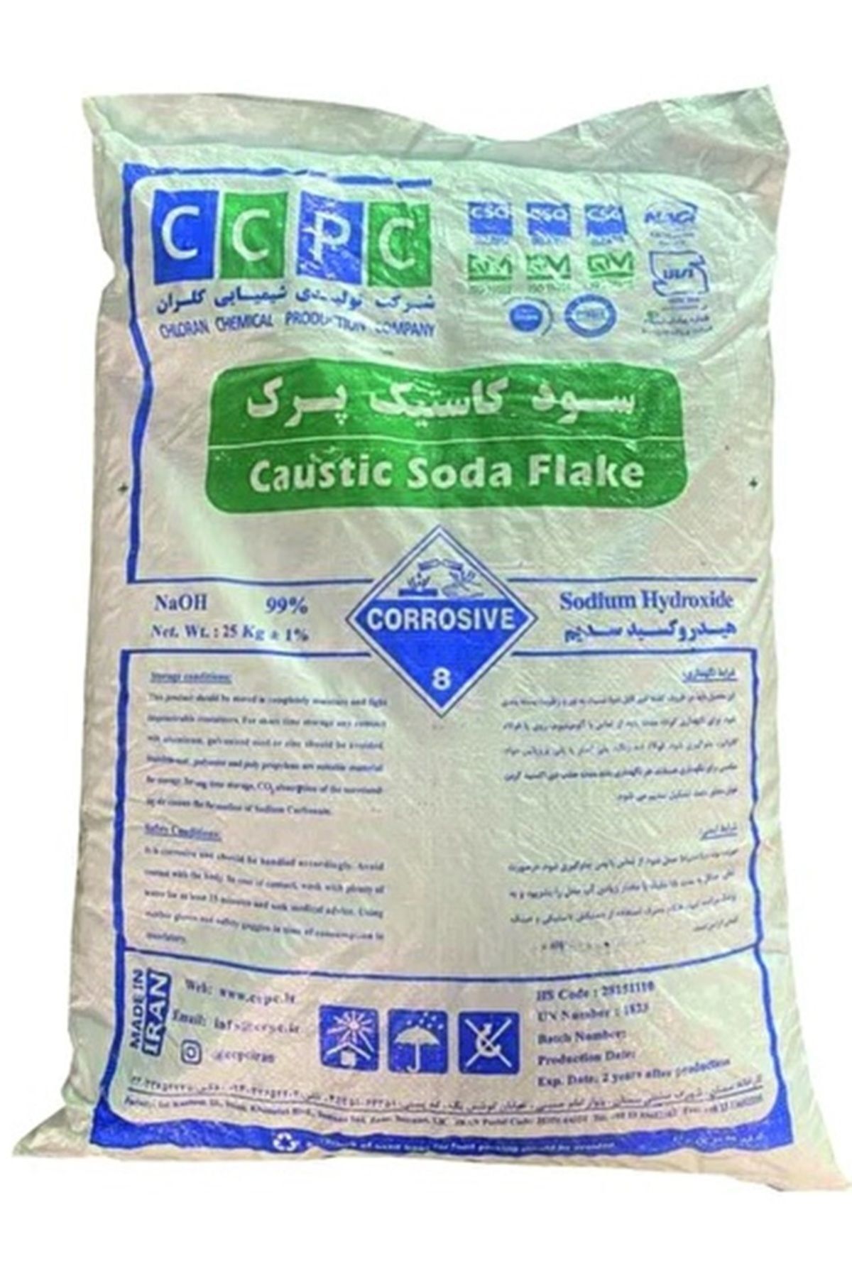 CCPC Payet Kostik Soda 25 kg Lavabo Açıcı