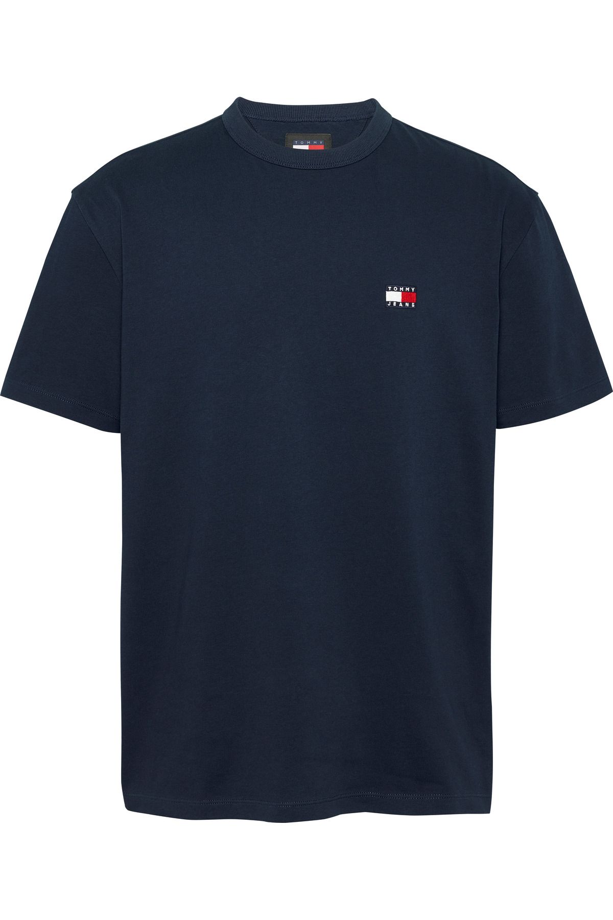 Tommy Hilfiger Erkek Marka Logolu Organik Pamuklu Günlük Kullanıma Uygun Lacivert T-shirt Dm0dm17995-c1g
