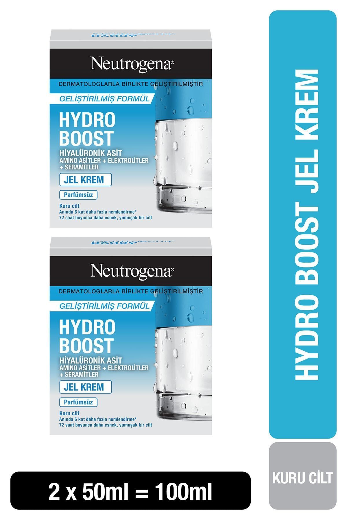 Neutrogena Hydro Boost Gel Cream Nemlendirici Kuru Ciltler 50mlx2