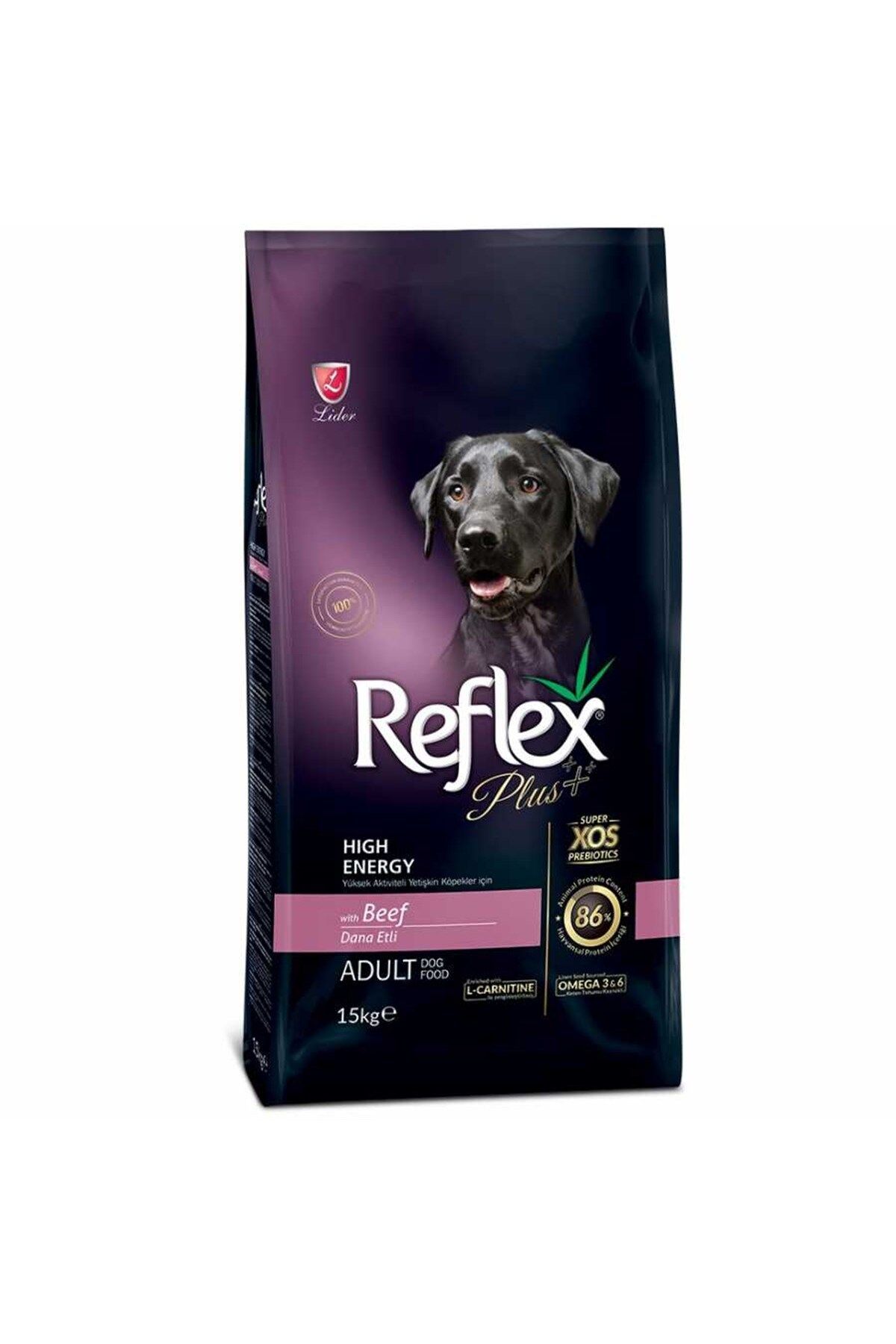 Reflex Plus High Energy Biftekli Yetişkin Köpek Maması 15 Kg