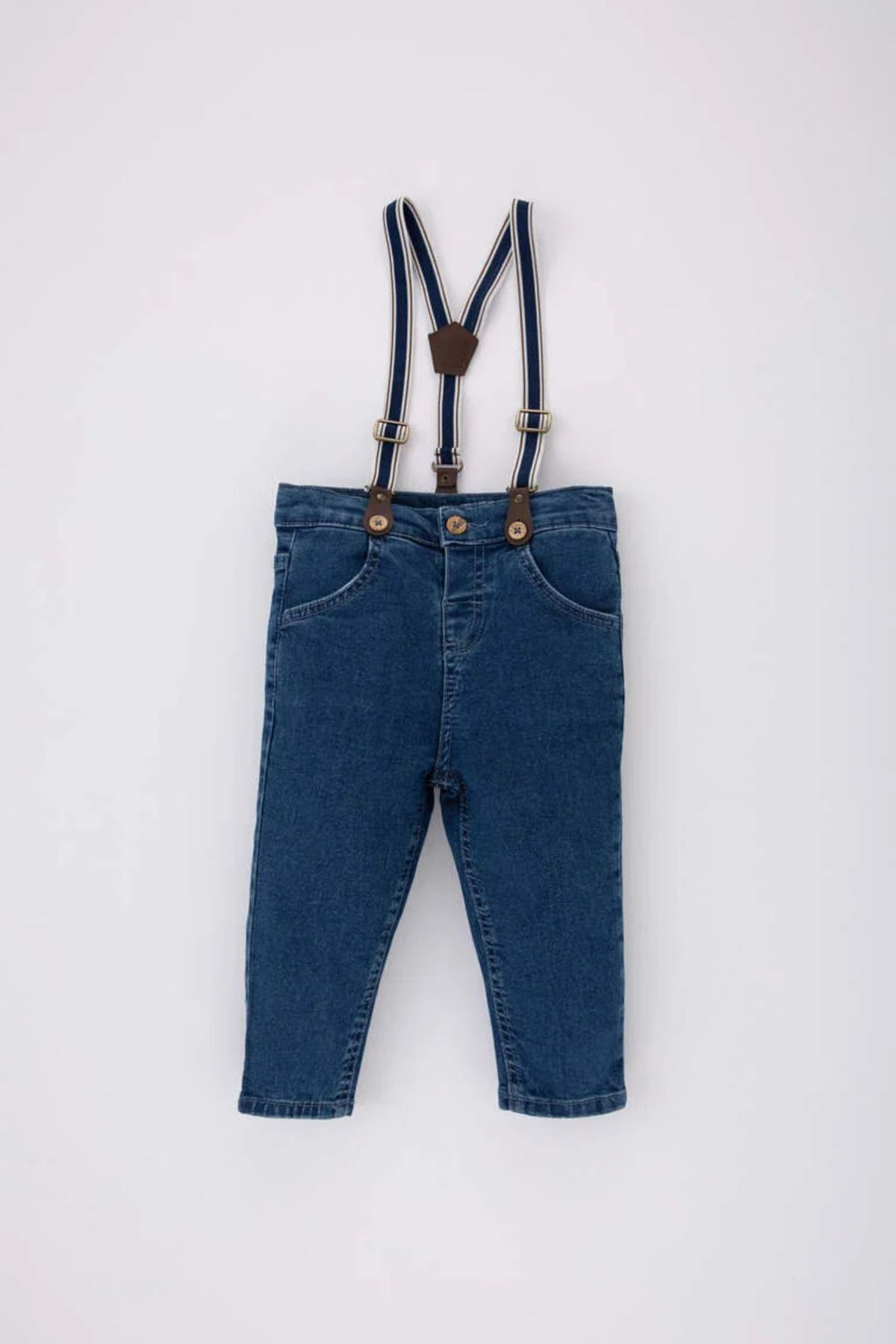 Defacto Erkek Bebek Jean Pantolon Pantolon Askısı 2'li Takım B6741a524sp