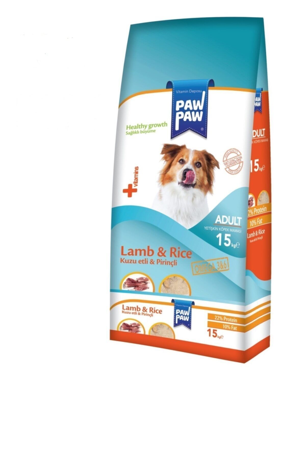 Paw Paw Kuzu Etli Ve Pirinçli Yetişkin Köpek Maması 15 kg