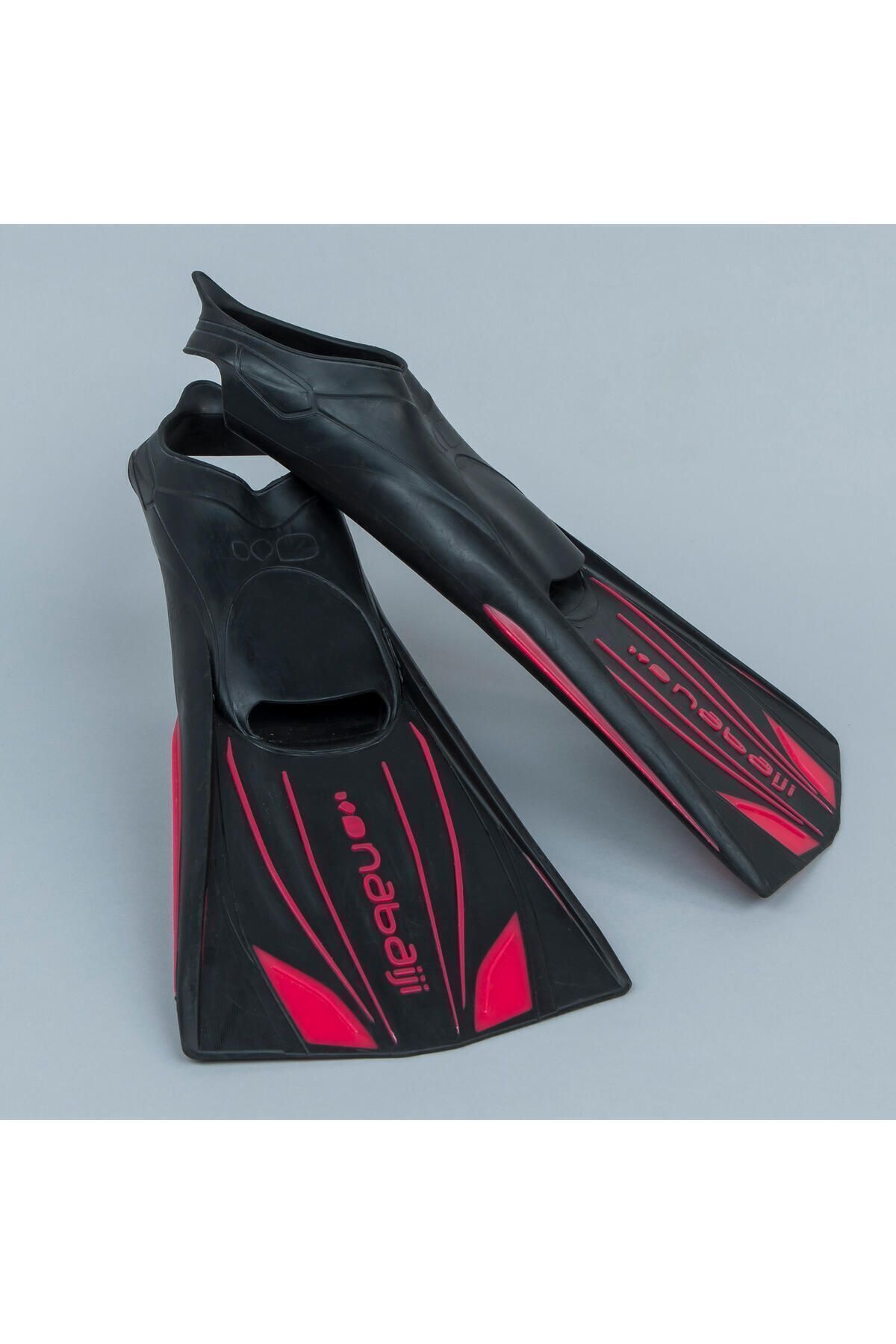 Decathlon Nabaiji Sert Uzun Palet - Siyah / Kırmızı - Topfins 900
