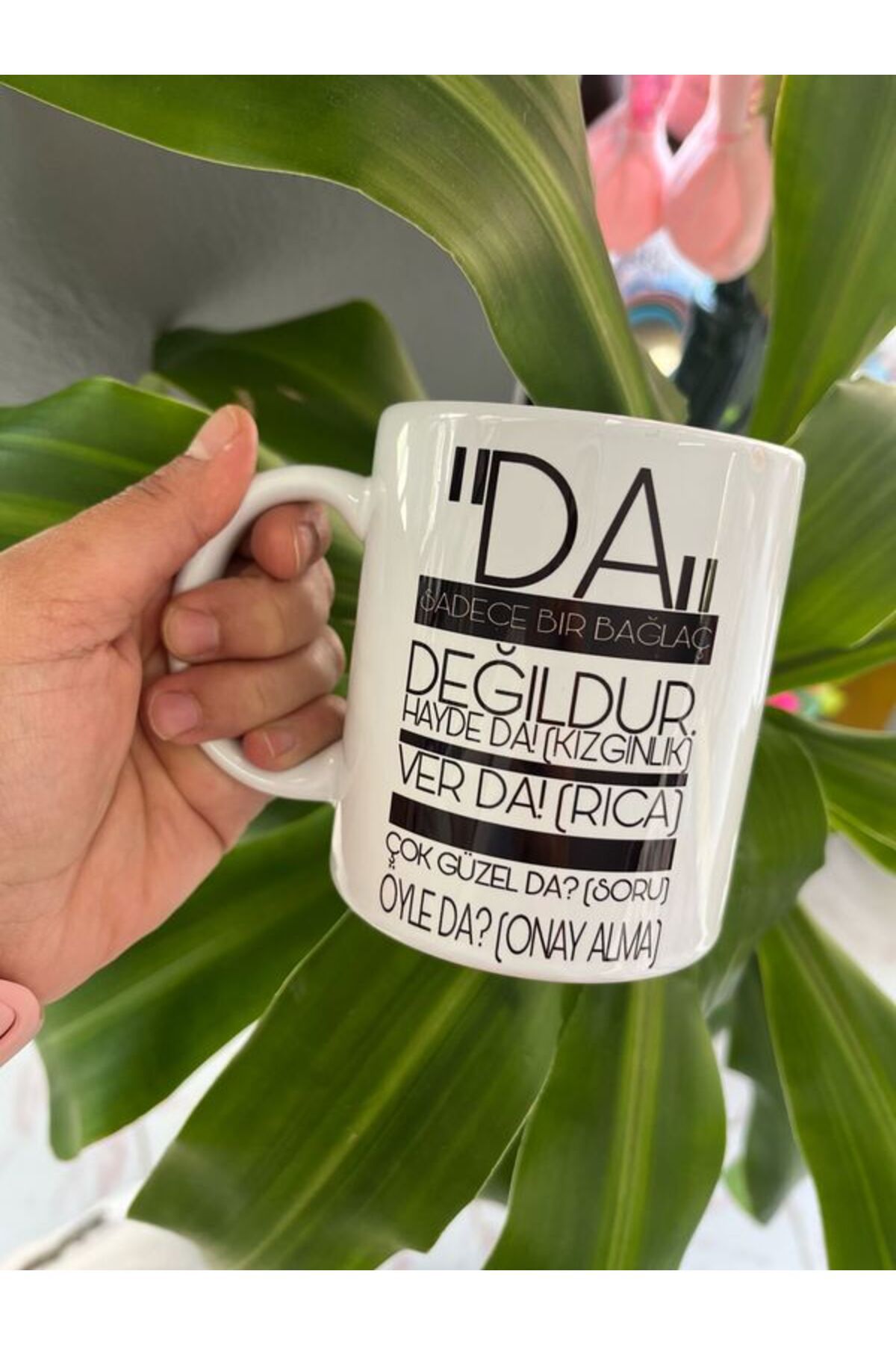 EyER Shoping Laz Komik Gifler Tasarım Kupa Bardak Siyah