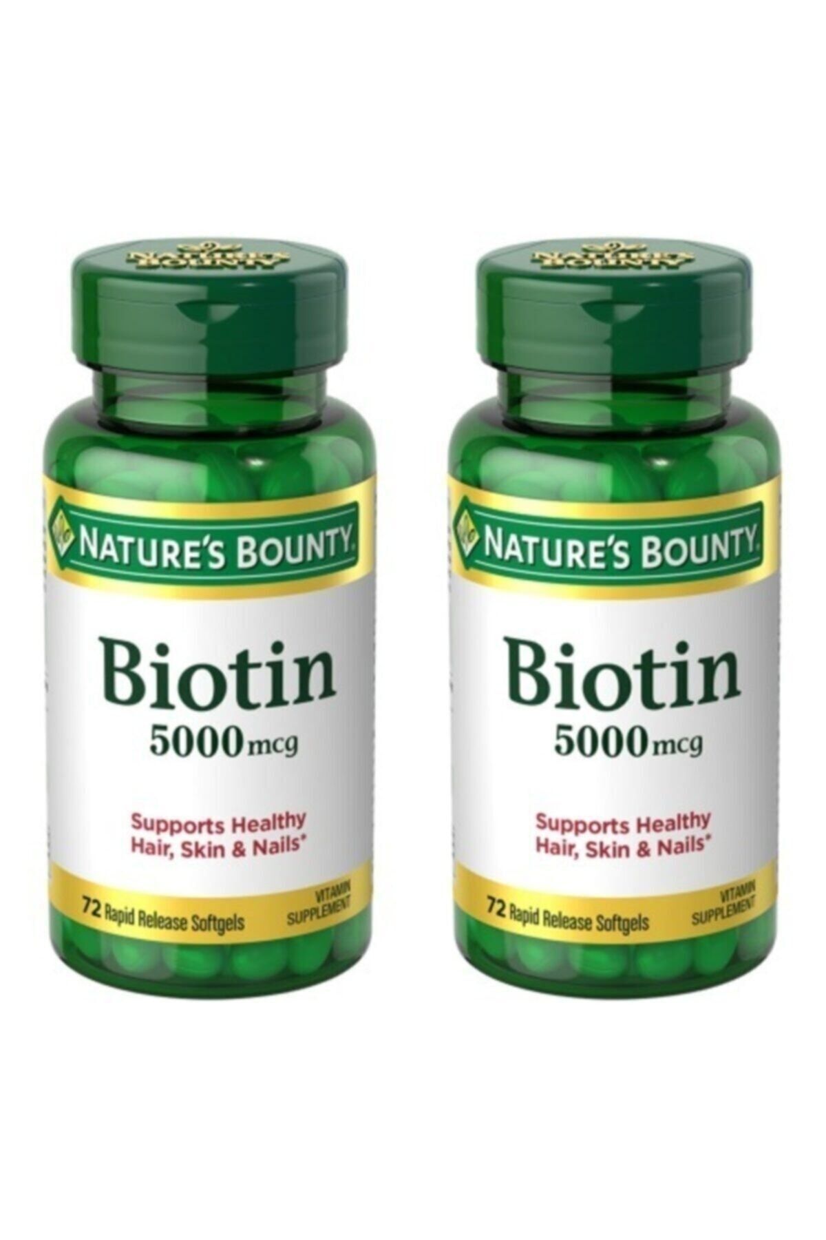 Natures Bounty Nb Biotin 5000 Mcg 72 Kapsül - 2 Adet