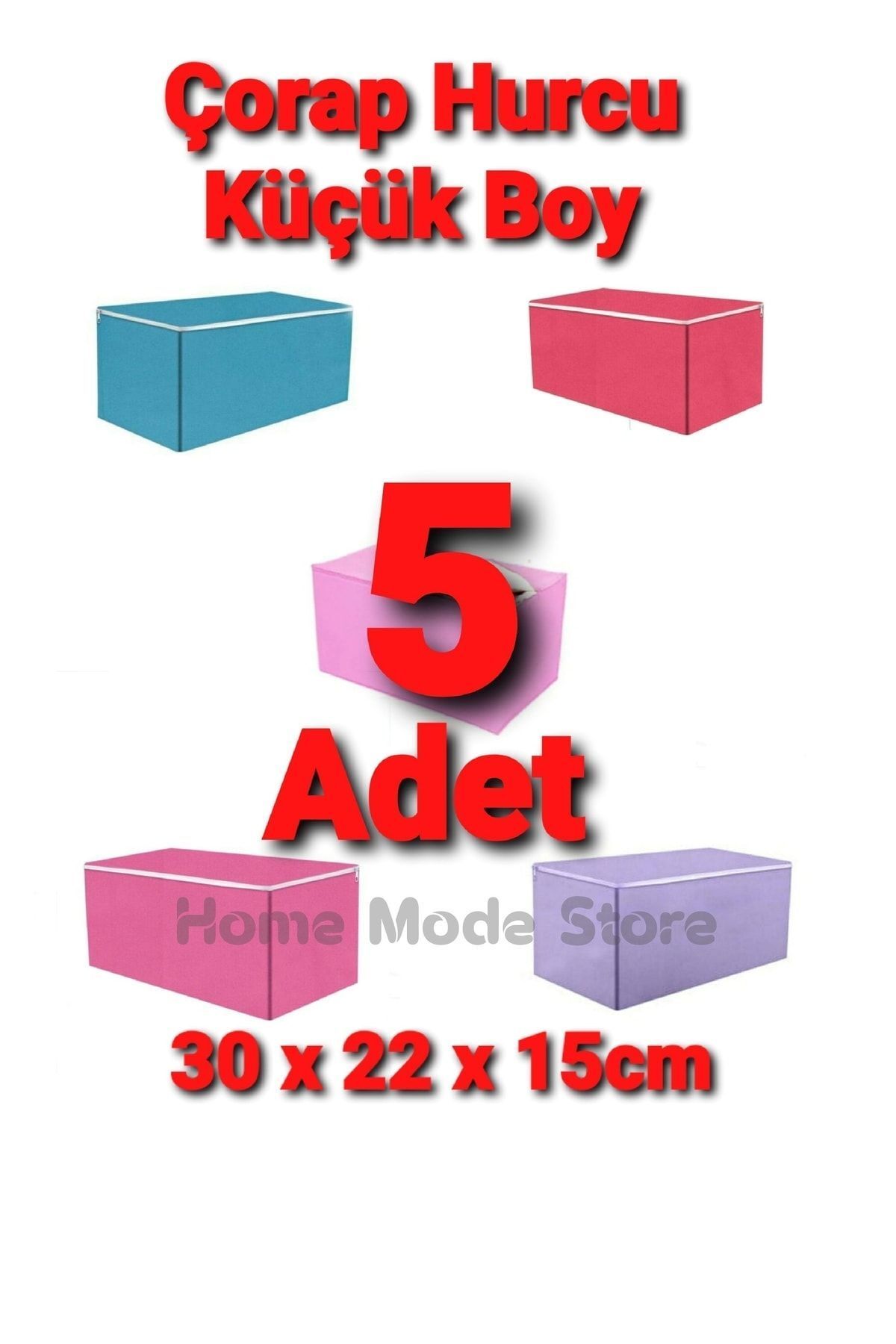 HOME MODE Store 5li Çorap Hurcu Ve Düzenleyici Küçük Boy