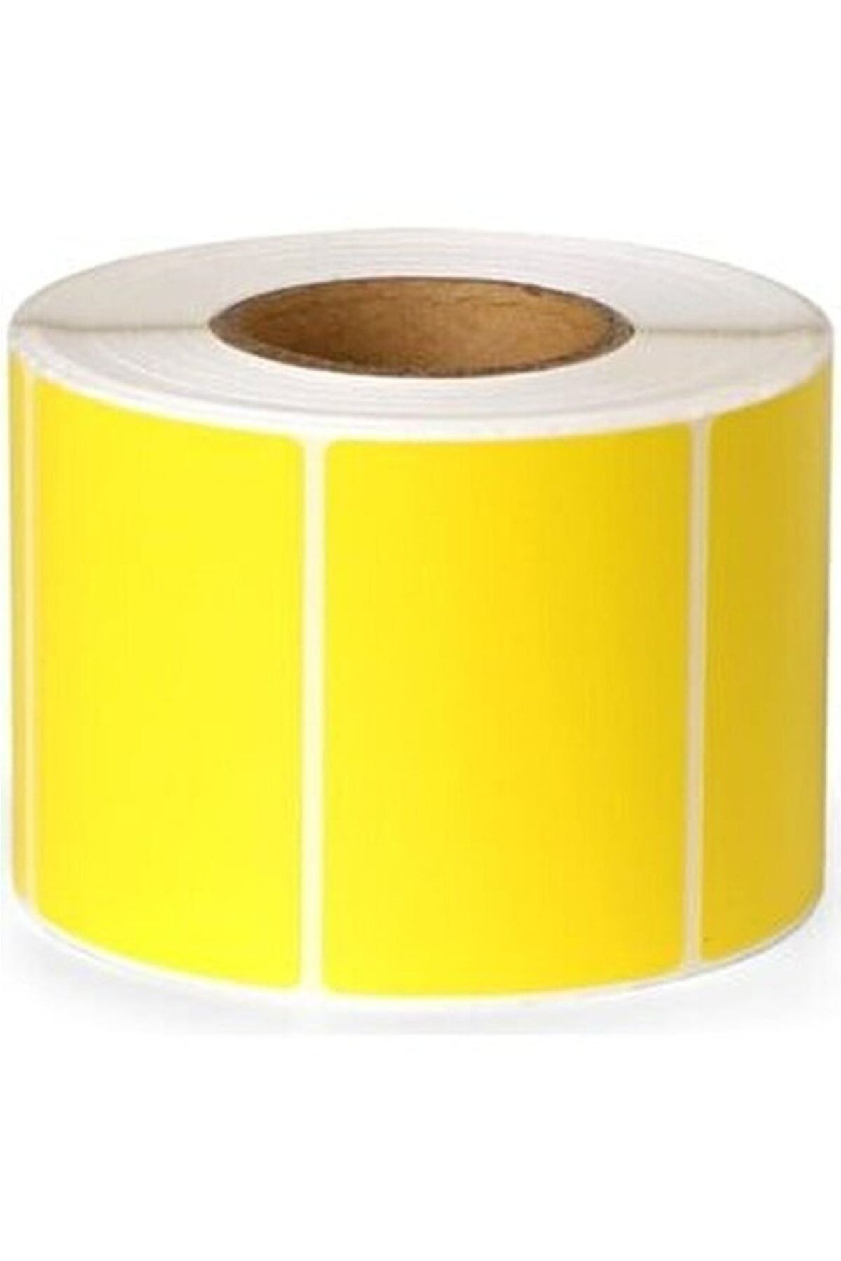 KARTALLAR ETİKET Sarı Renk Eczane Ilaç Tarif Barkod Etiketi 40x60mm 1 Rulo 500 Adet