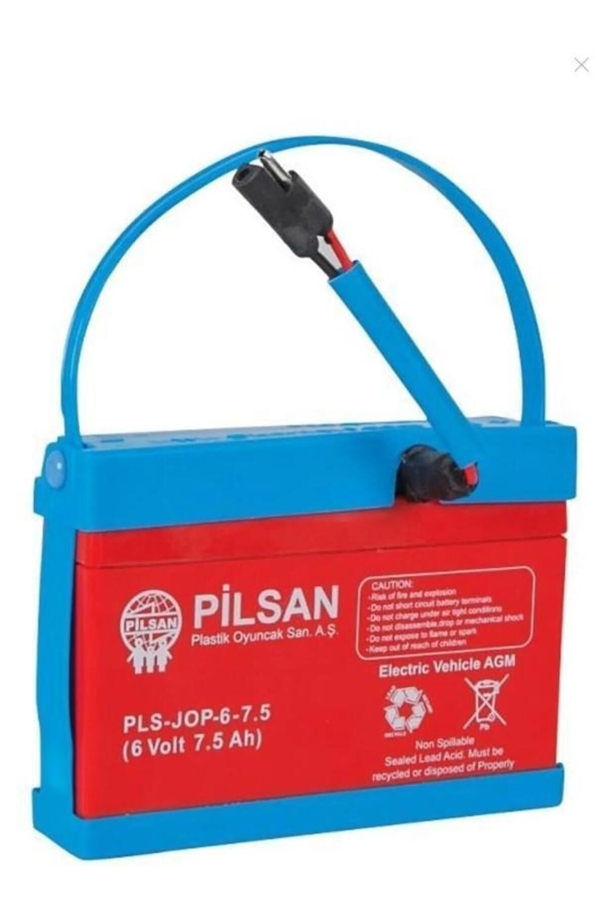 PİLSAN Pilsan 6 Volt Akü 7.5 Ah Kısa Kablolu Soketli Üstün Performans Akü Batarya