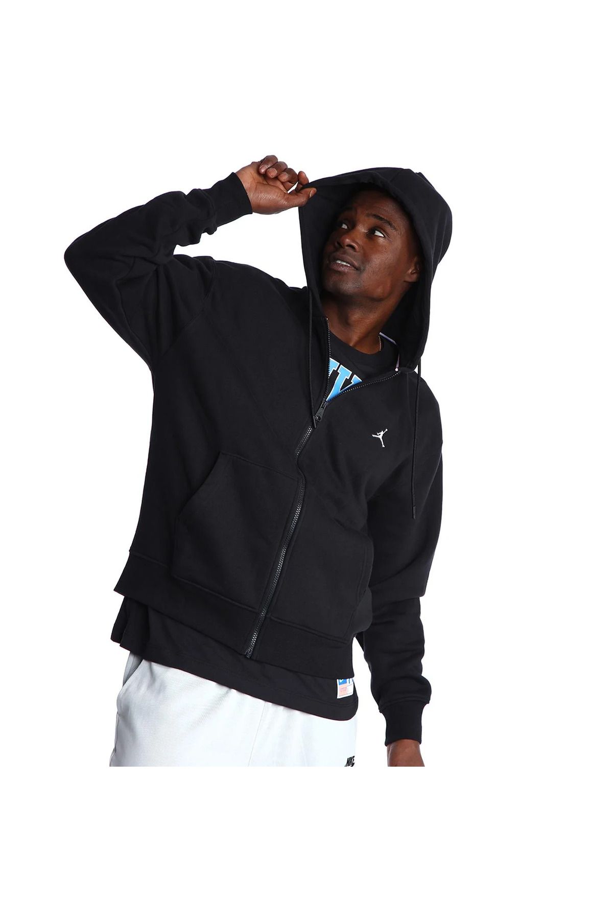 Nike M Jordan Ess Flc Fz Hoodie Erkek Siyah Sweatshirt Dq7350-010