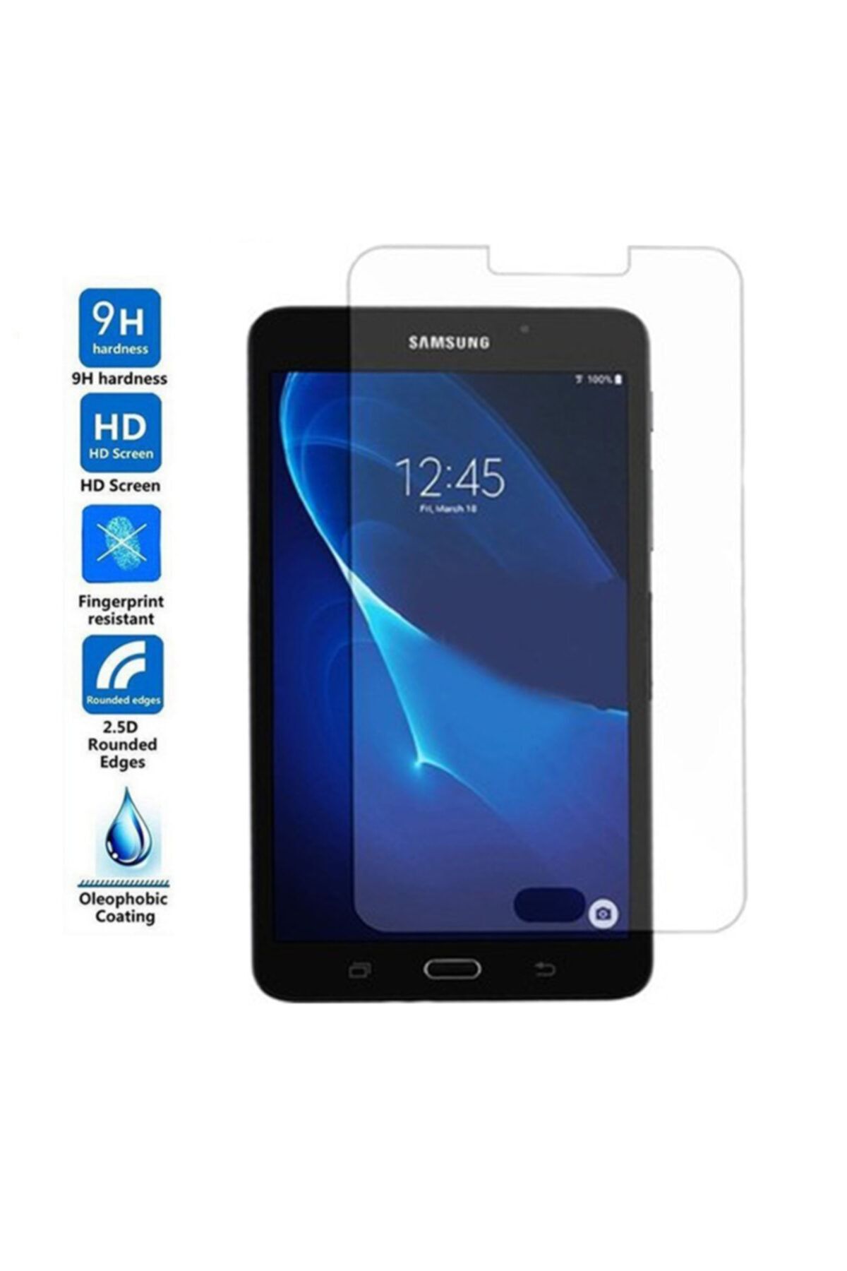 Samsung Galaxy Tab 4 Sm-t230 Temperli Cam Tablet Ekran Koruyucu